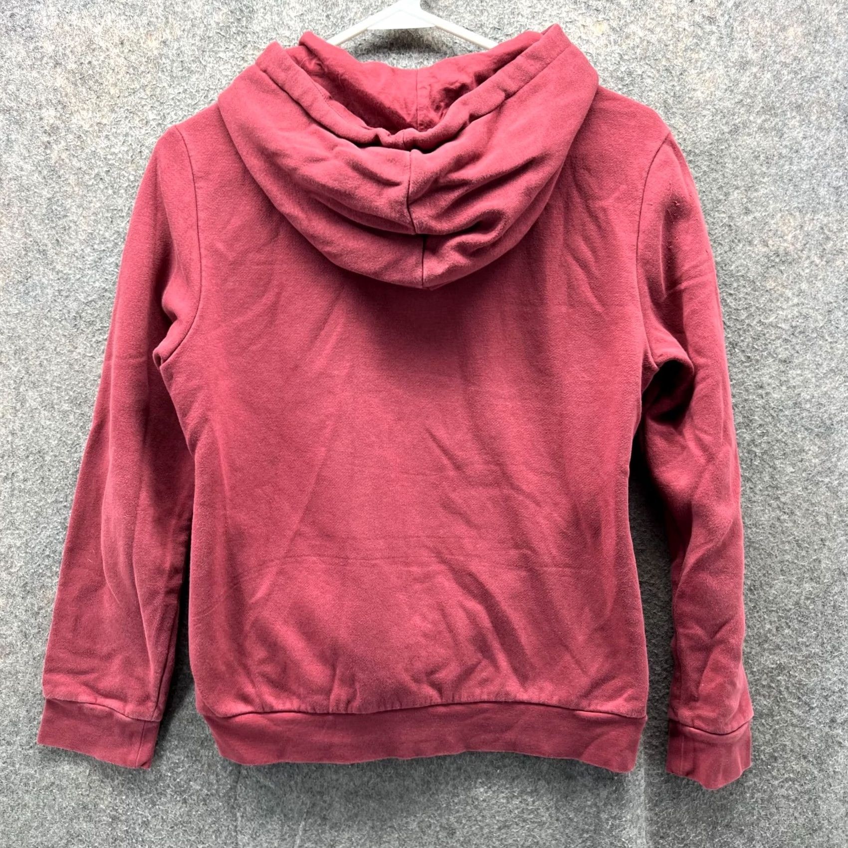 Adidas Adidas Hoodie Womens Small Red Pullover Fleece Logo Sweatshirt Spell Out Trefoil Size S / US 4 / IT 40 - 2 Thumbnail