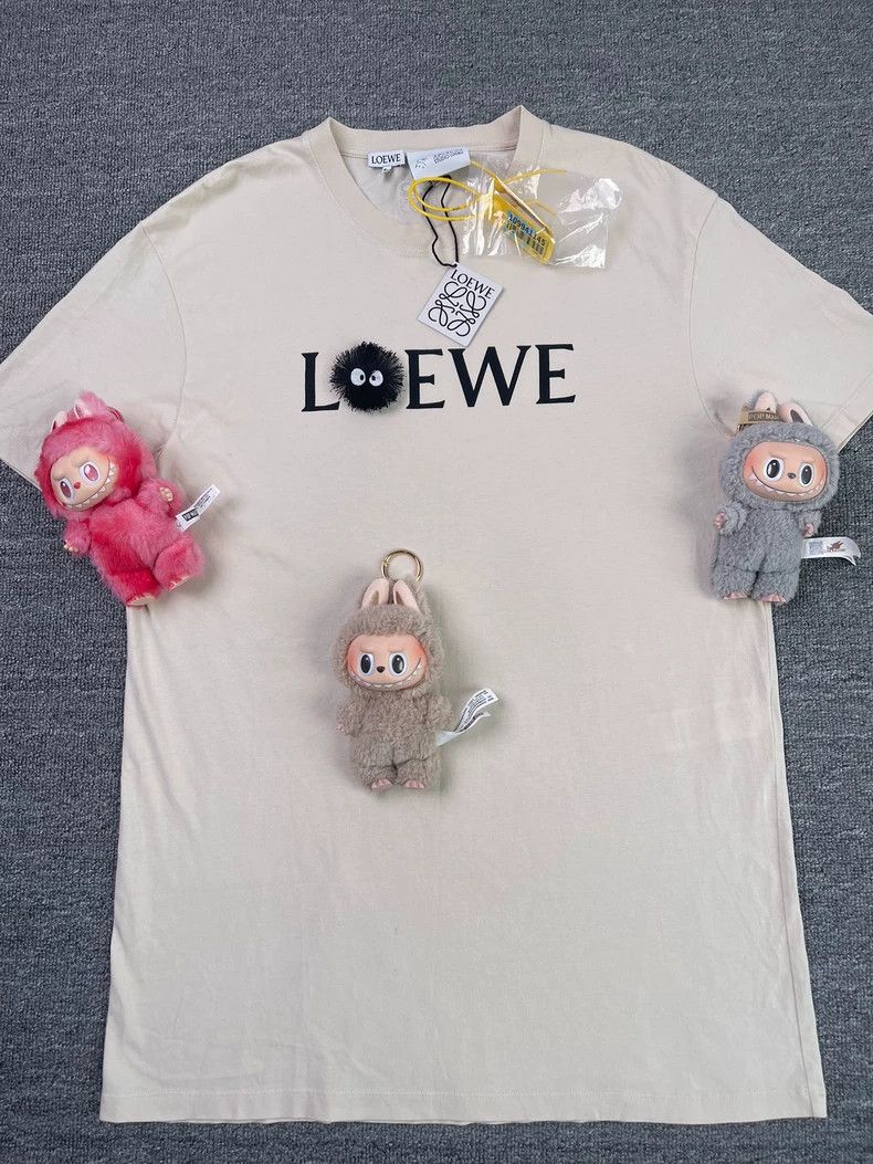Loewe LOEWE Rabbit Print Cotton Short Sleeve T-shirt - dmc Size US S / EU 44-46 / 1 - 1 Thumbnail