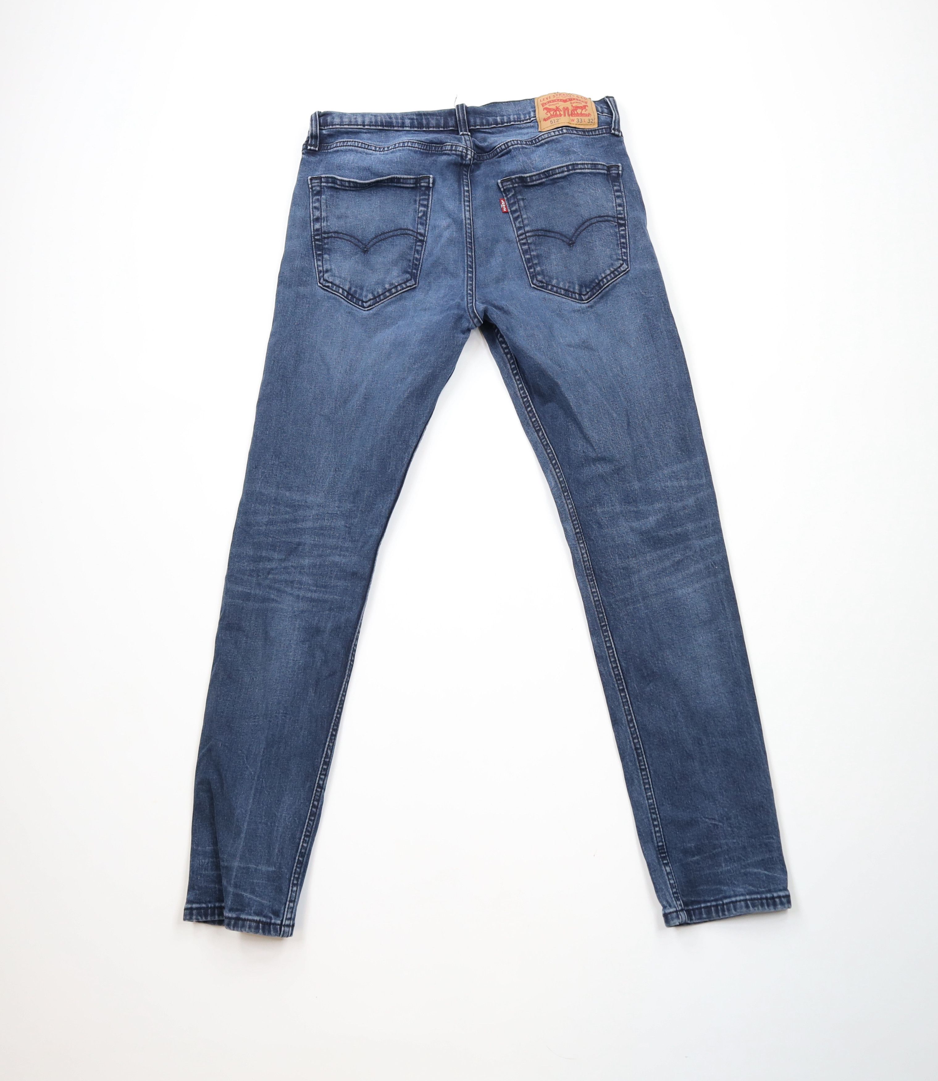 Levi's × Vintage Vintage Y2K Levis 512 Stretch Slim Fit Tapered Leg Jeans Size US 33 - 6 Thumbnail