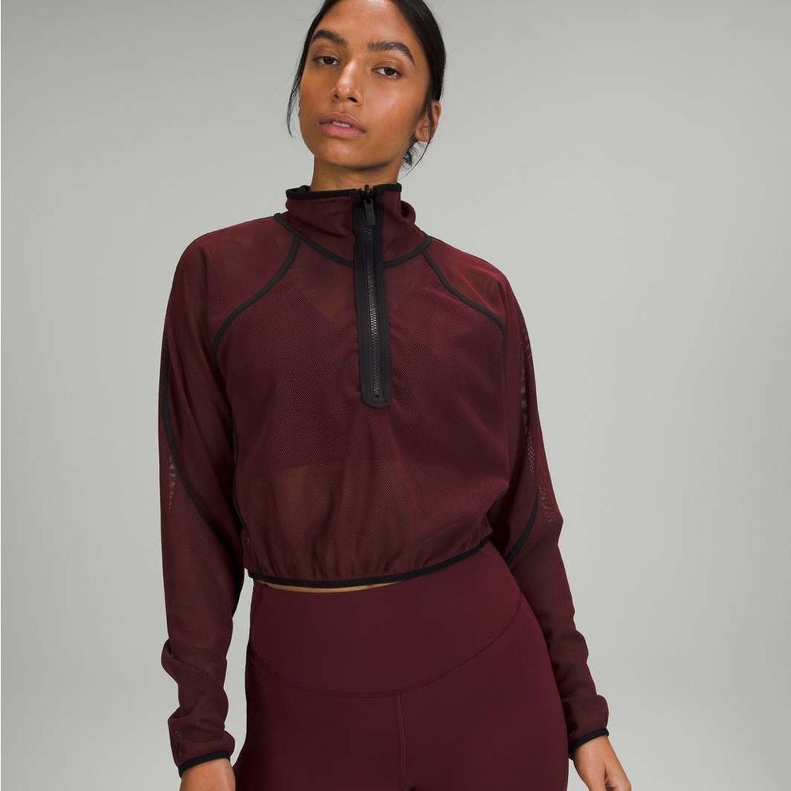 Lululemon NWT Lululemon Reversible Mesh 1/2 Zip Size M / US 6-8 / IT 42-44 - 5 Thumbnail
