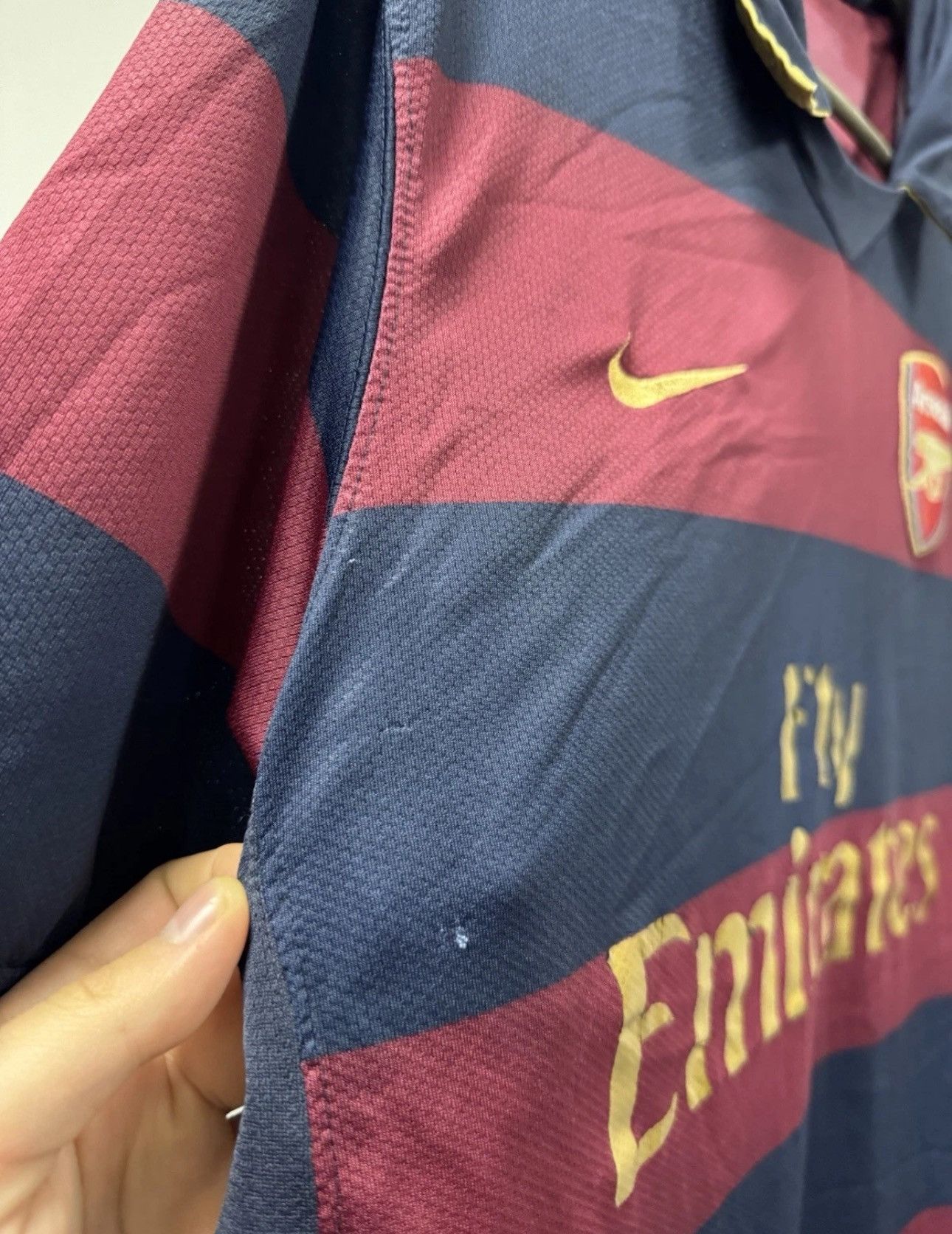 Nike × Vintage Vintage Nike Arsenal London Third Jersey 2007/08 Blockore Size US M / EU 48-50 / 2 - 5 Thumbnail