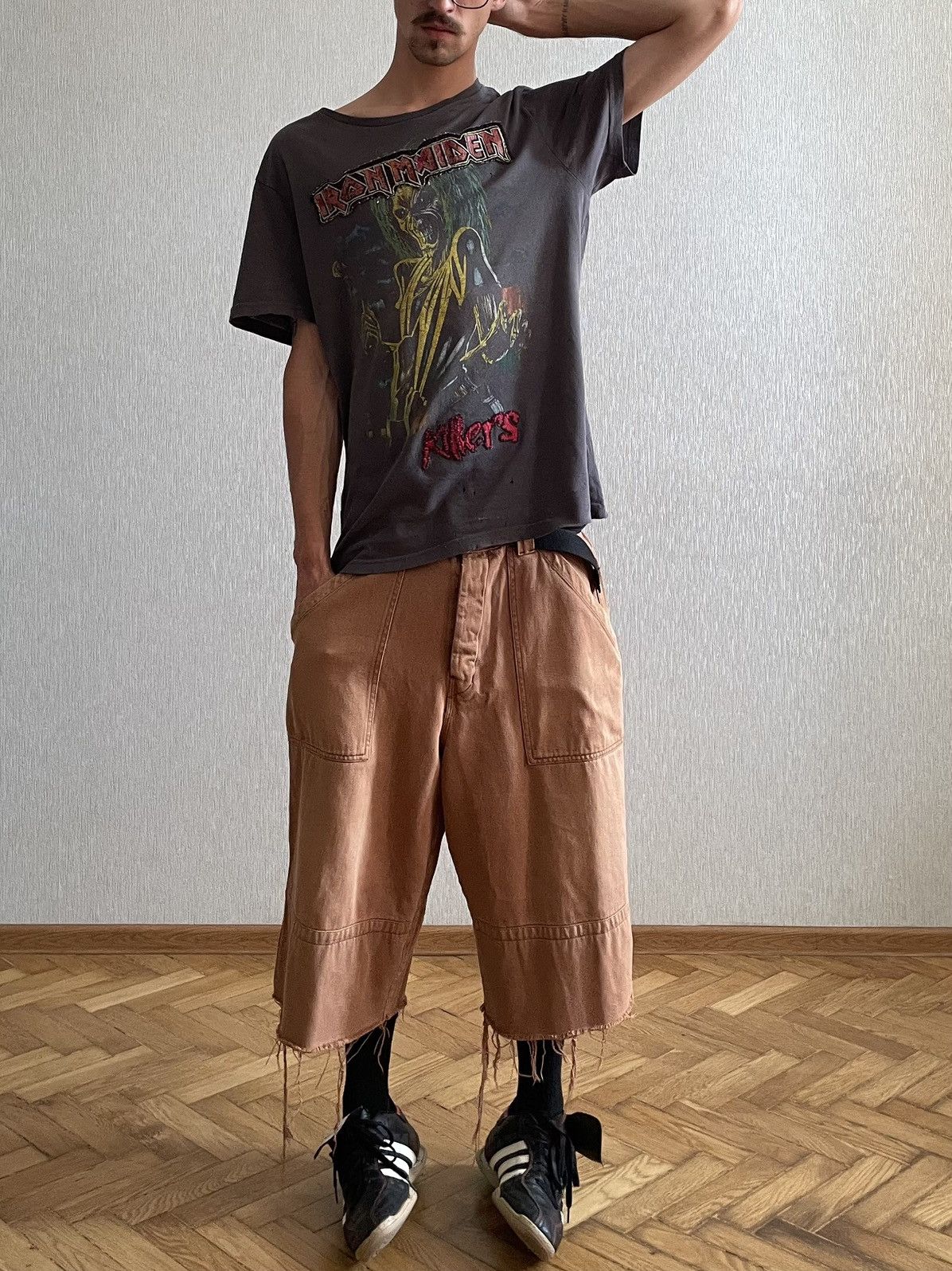Iron Maiden by SWAG Distressed «Killers» 1984 Tour Embroidered T-Shirt Size US L / EU 52-54 / 3 - 4 Thumbnail