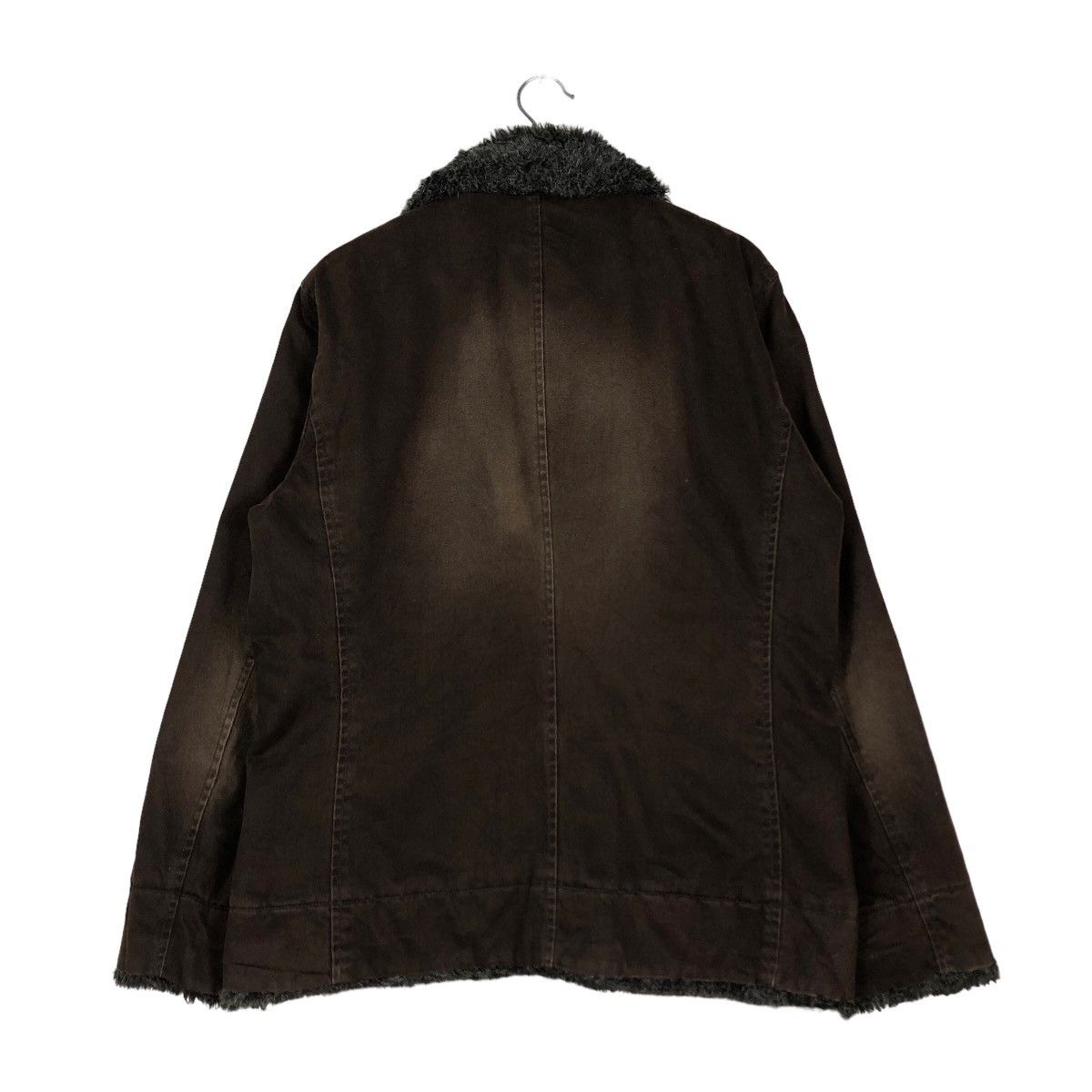 Japanese Brand 🔥Vintage Biker Jacket Think Pink Mink Fur Collar Size US L / EU 52-54 / 3 - 8 Thumbnail