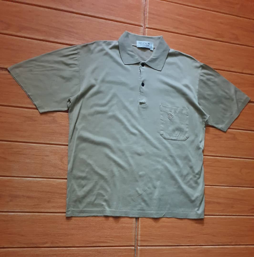 Givenchy Vintage Guvenchy plain beige collar Shirt Size US M / EU 48-50 / 2 - 7 Thumbnail
