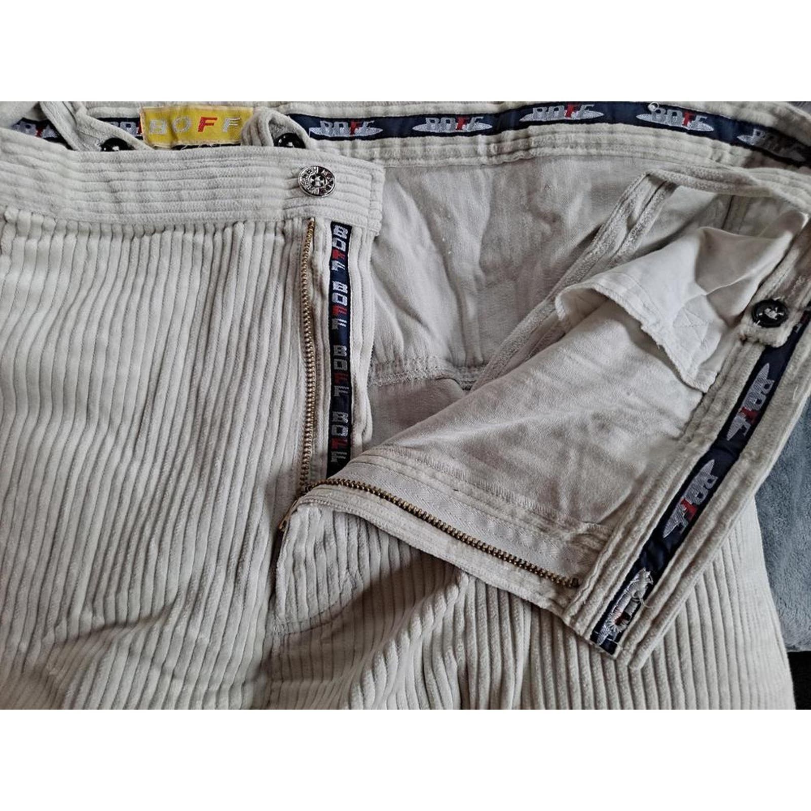 Other Boff White Corduroy‎ Pants with Black Trim Size 48 Size US 44 / EU 60 - 6 Thumbnail