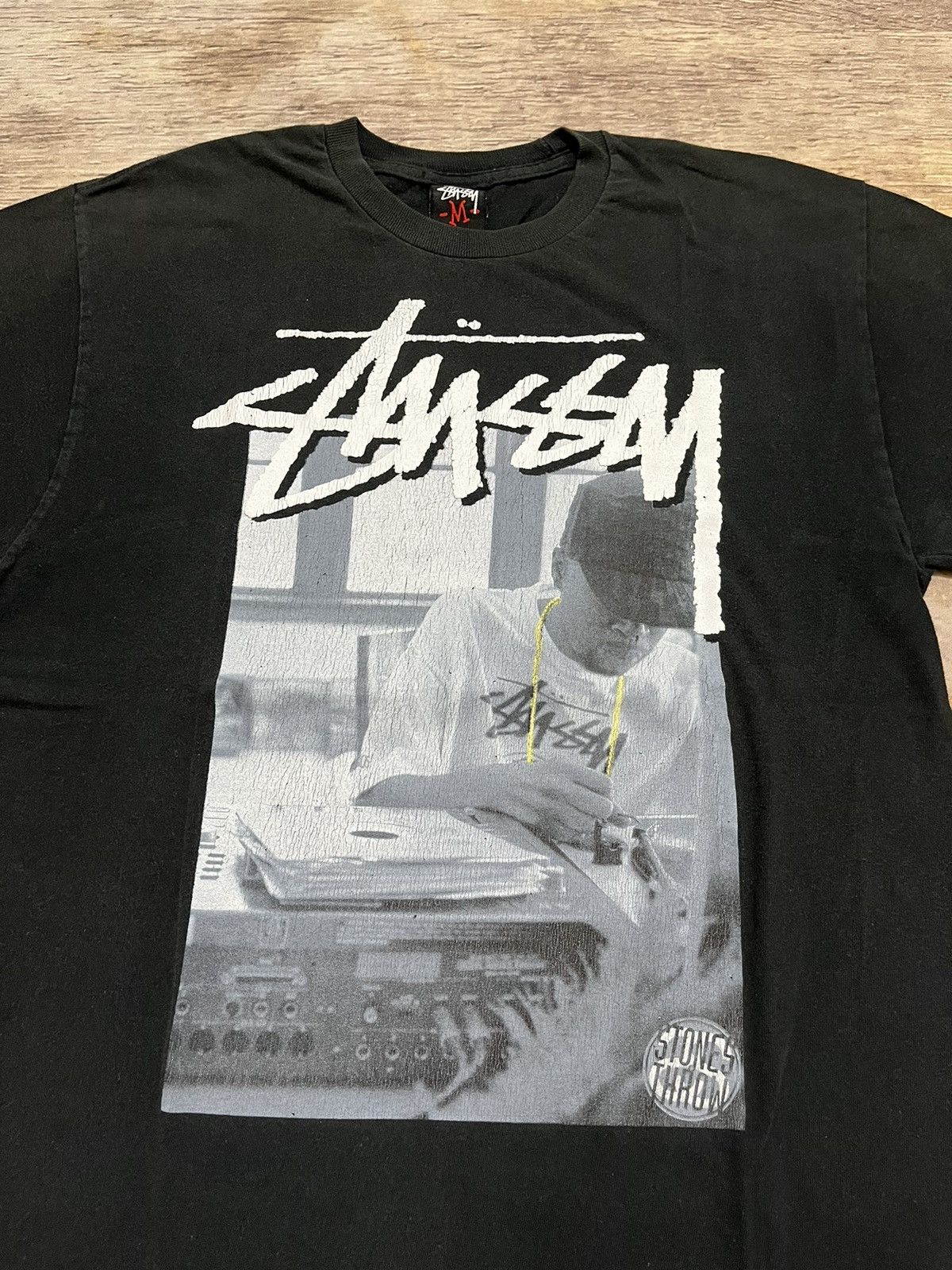 Stones Throw Records × Stussy Stussy J Dilla Stones Throw Black Tee Size US M / EU 48-50 / 2 - 2 Thumbnail