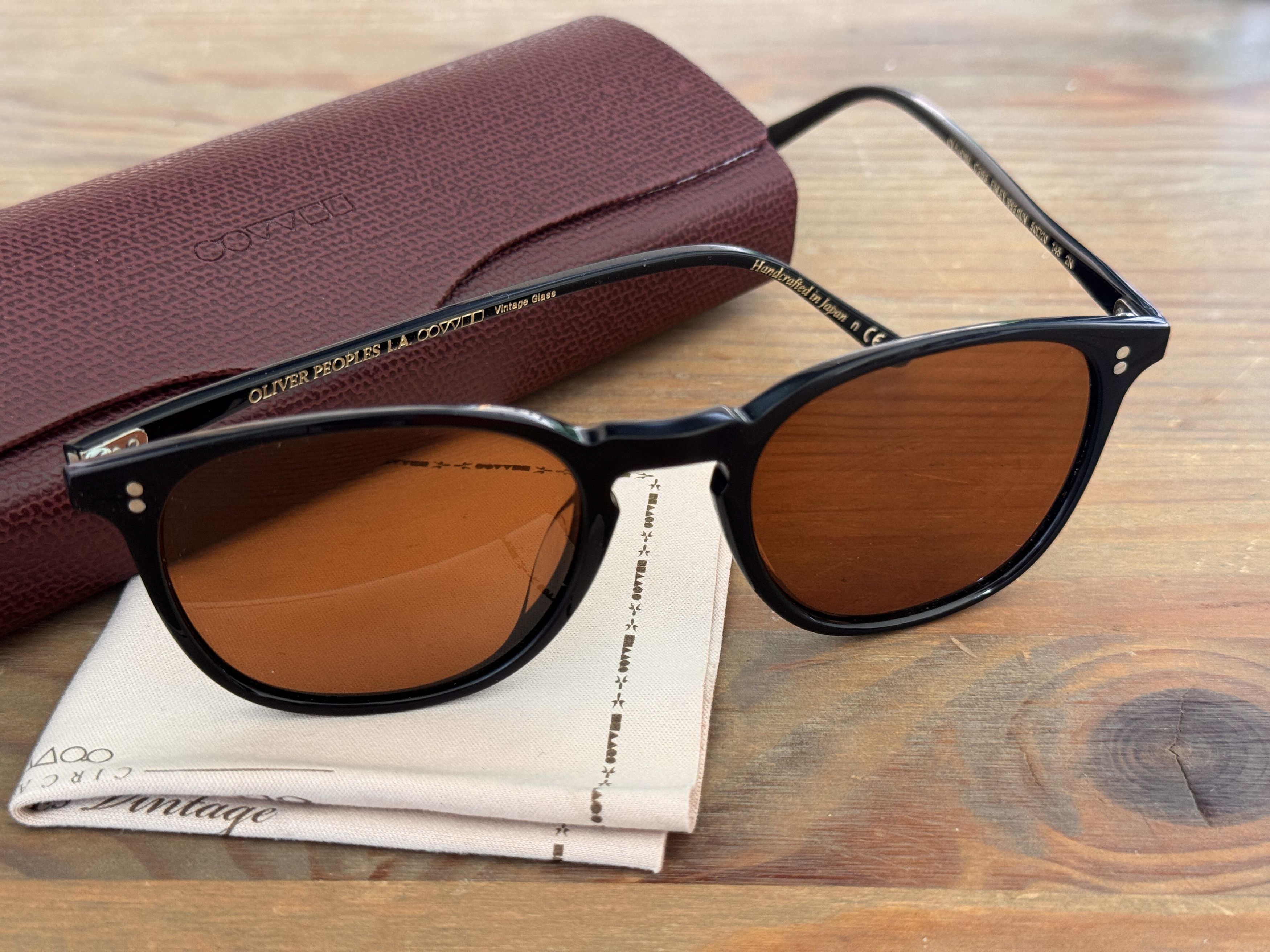 Oliver Peoples Finley 1993 Sun - Black & Cognac Size ONE SIZE - 6 Thumbnail