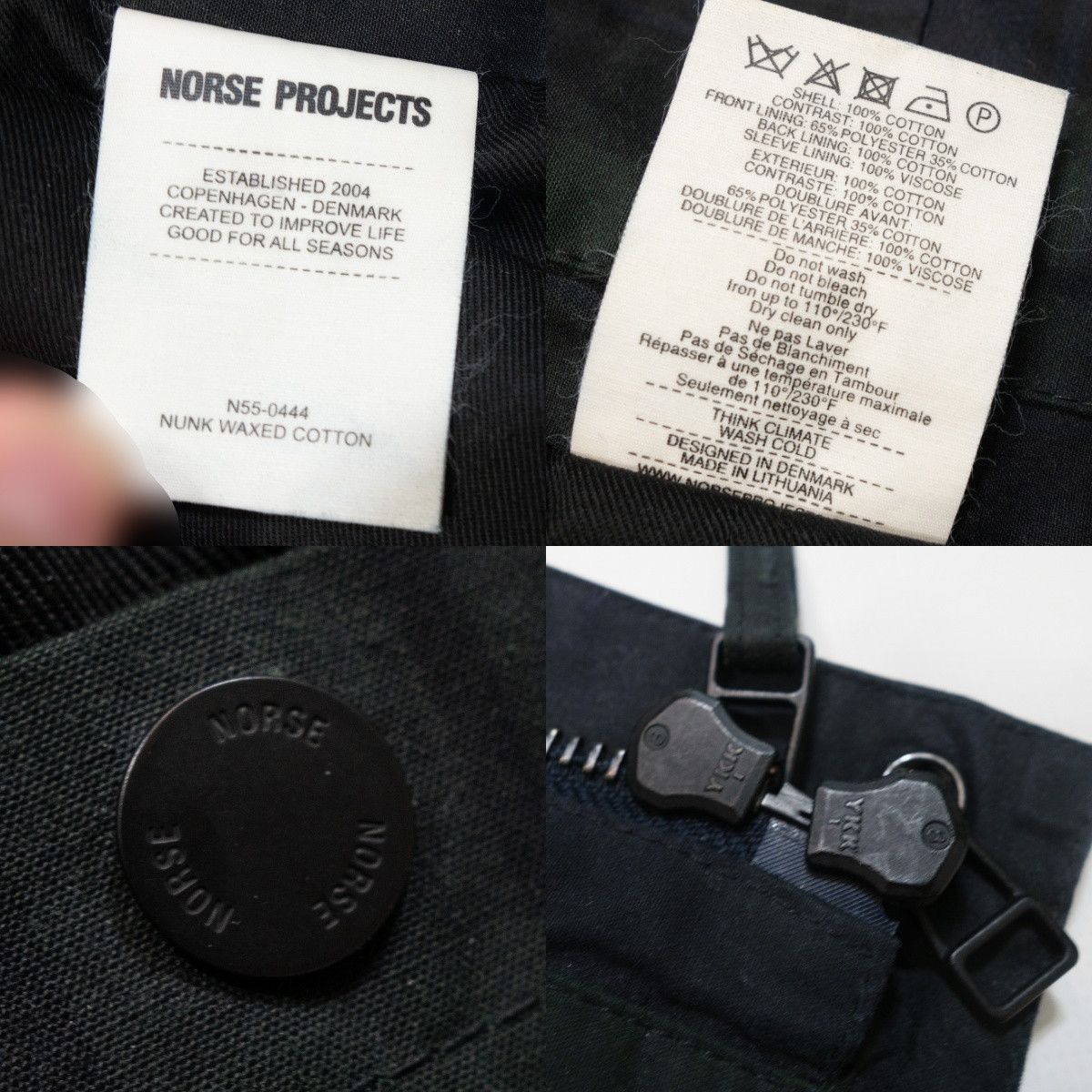 Norse Projects Nunk Waxed Plaid Cotton Jacket Size US M / EU 48-50 / 2 - 11 Thumbnail