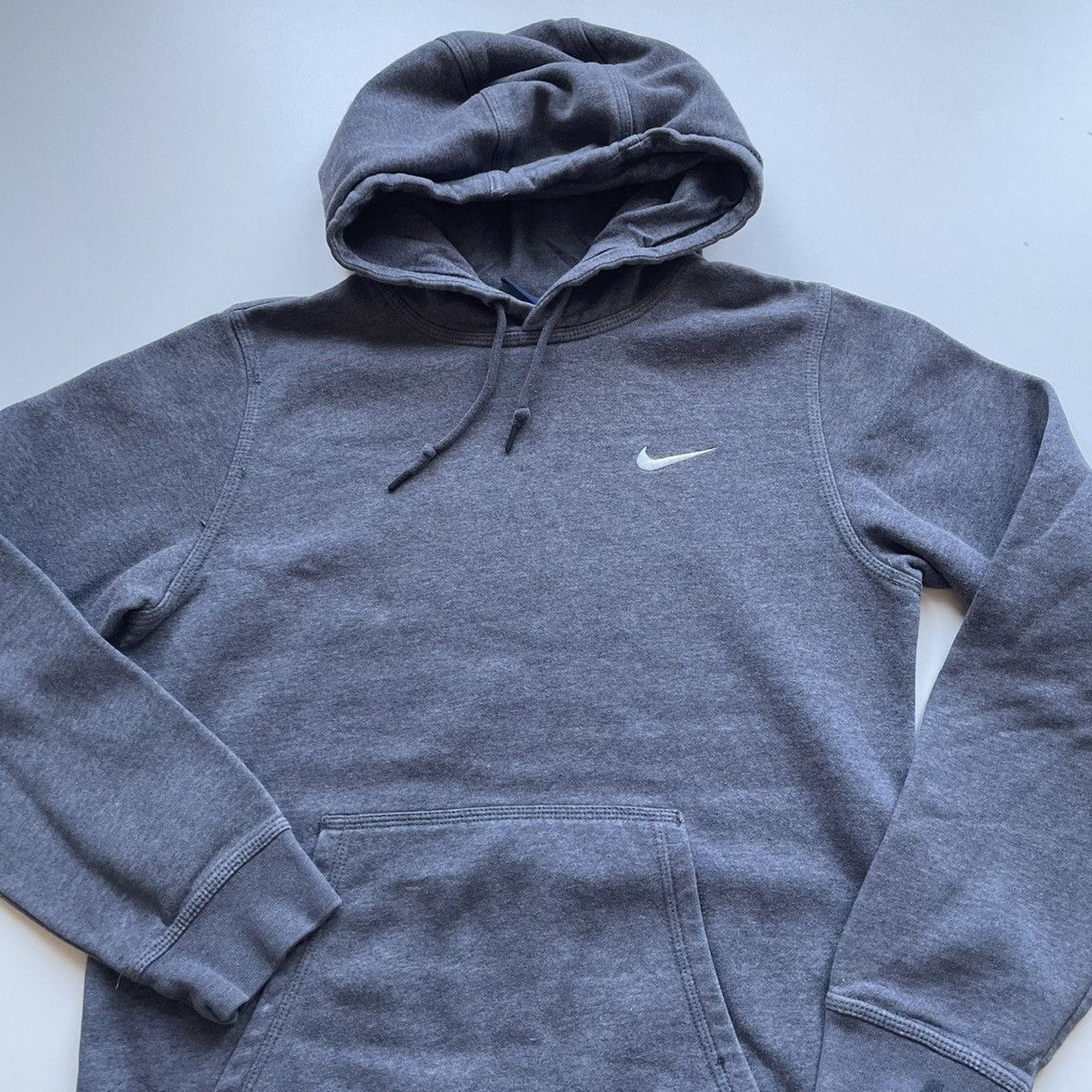 Nike Vintage Y2K Nike Swoosh Hoodie Sweatshirt Small Gray Rare Size US S / EU 44-46 / 1 - 2 Thumbnail