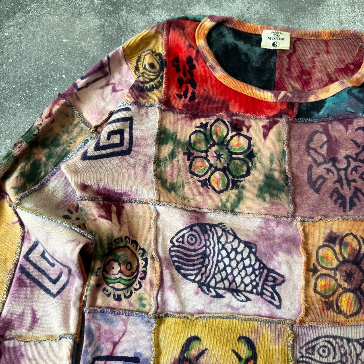20471120 × Japanese Brand Multicolour Retro Long Sleeve Top (Jean Paul Gaultier vibe) Size M / US 6-8 / IT 42-44 - 4 Thumbnail
