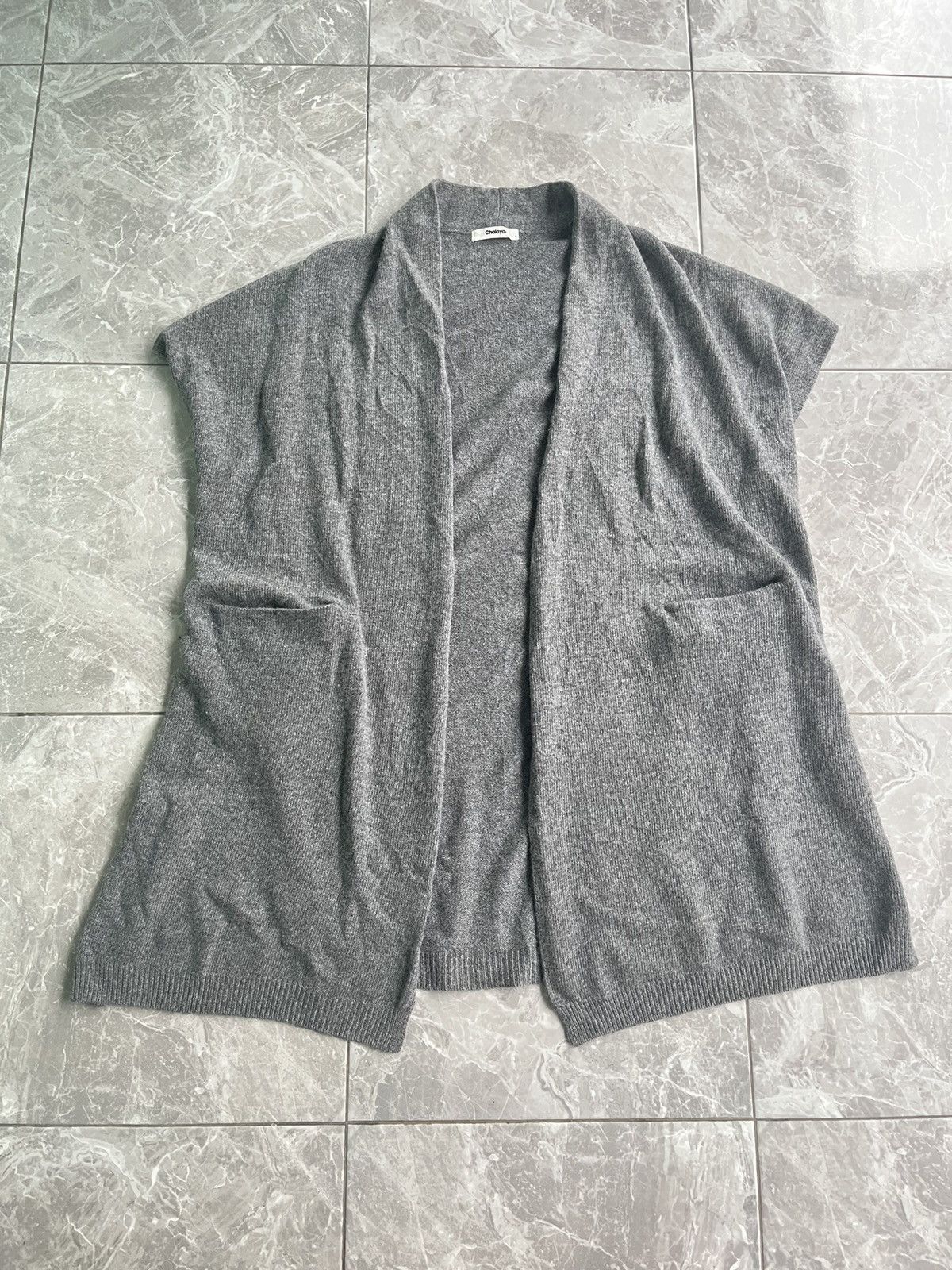 Chalayan Woll Outwear Buttonles Long Sweat