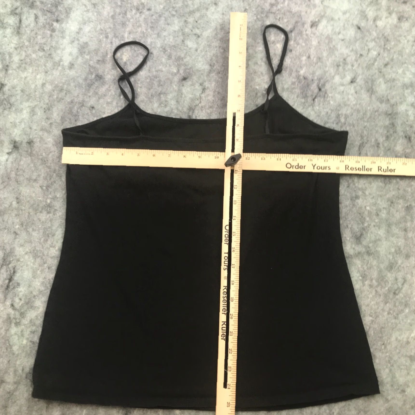 Vintage Maurices Womens Shirt Top XL Black Halter Sleeveless Spaghetti Straps Stretch Tank Casual Basic Jersey Cotton Blend, Spandex Size XL / US 12-14 / IT 48-50 - 6 Thumbnail