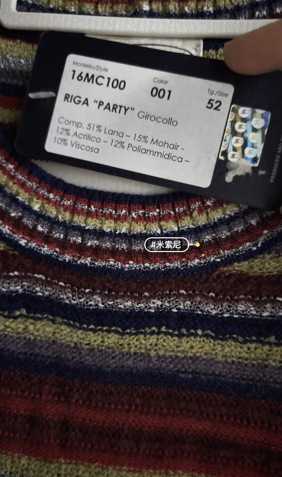 Missoni Missoni New Rainbow Color Sweater Size US L / EU 52-54 / 3 - 3 Thumbnail