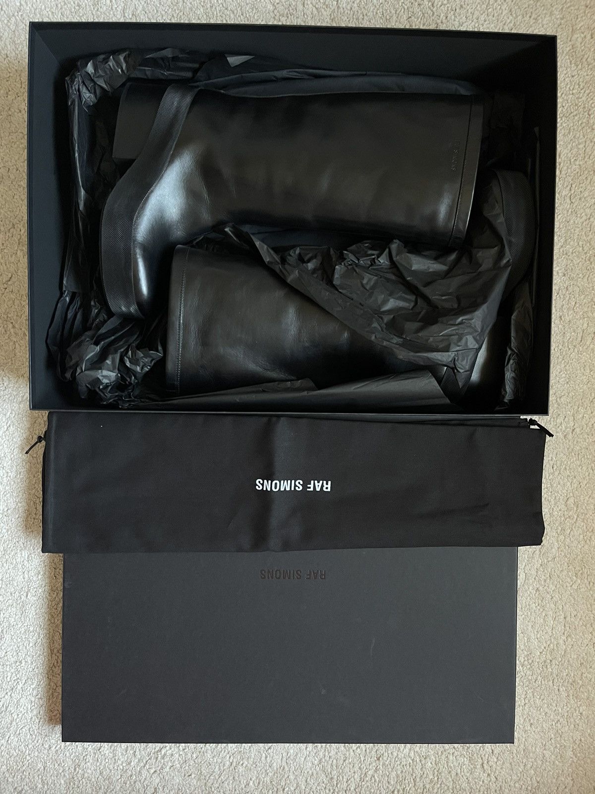 Raf Simons Black Heel Boots Size US 8 / EU 41 - 4 Thumbnail
