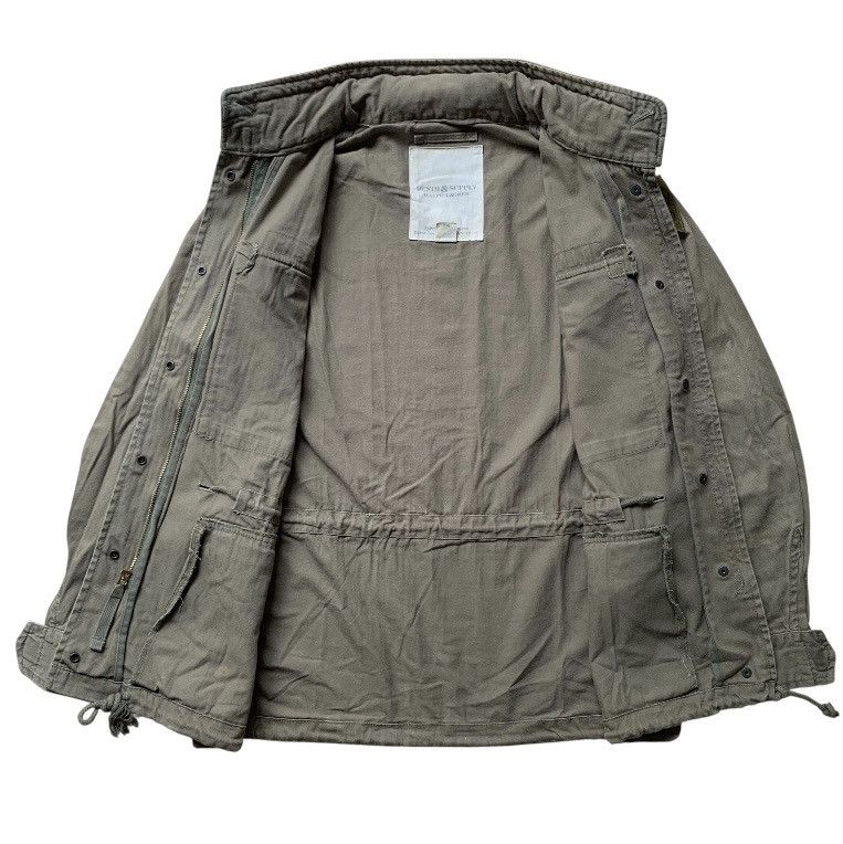 RRL Ralph Lauren olive green hbt military field jacket embroidered patches. Size US M / EU 48-50 / 2 - 7 Thumbnail