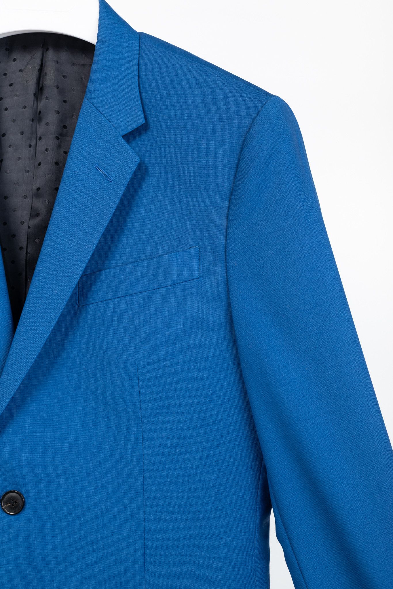 Paul Smith Paul Smith Cobalt-Blue Wool & Mohair Single-Breasted Blazer Size 38R - 4 Thumbnail