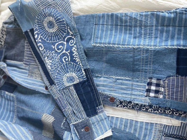 Junya Watanabe Junya Watanabe CDG Denim Patchwork Shirt Size US XS / EU 42 / 0 - 6 Thumbnail