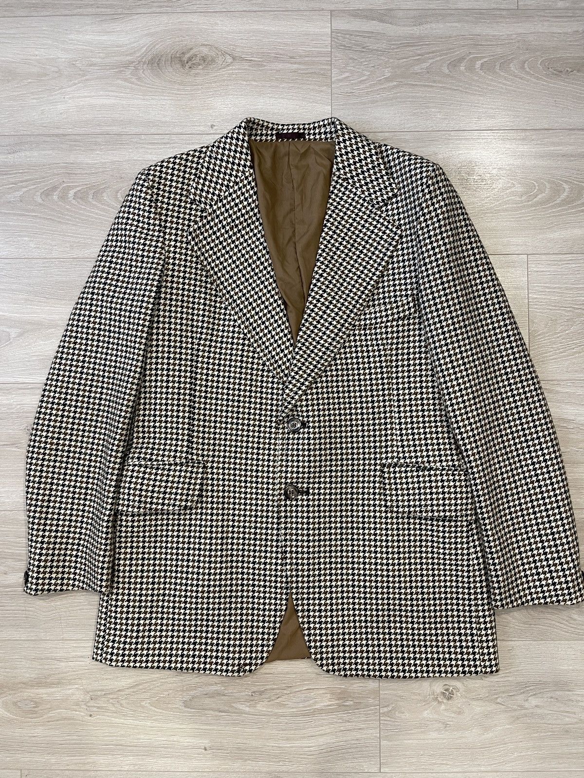 Burton Vintage rare burton Houndstooth blazer wool jacket 40R Size 40R - 1 Thumbnail