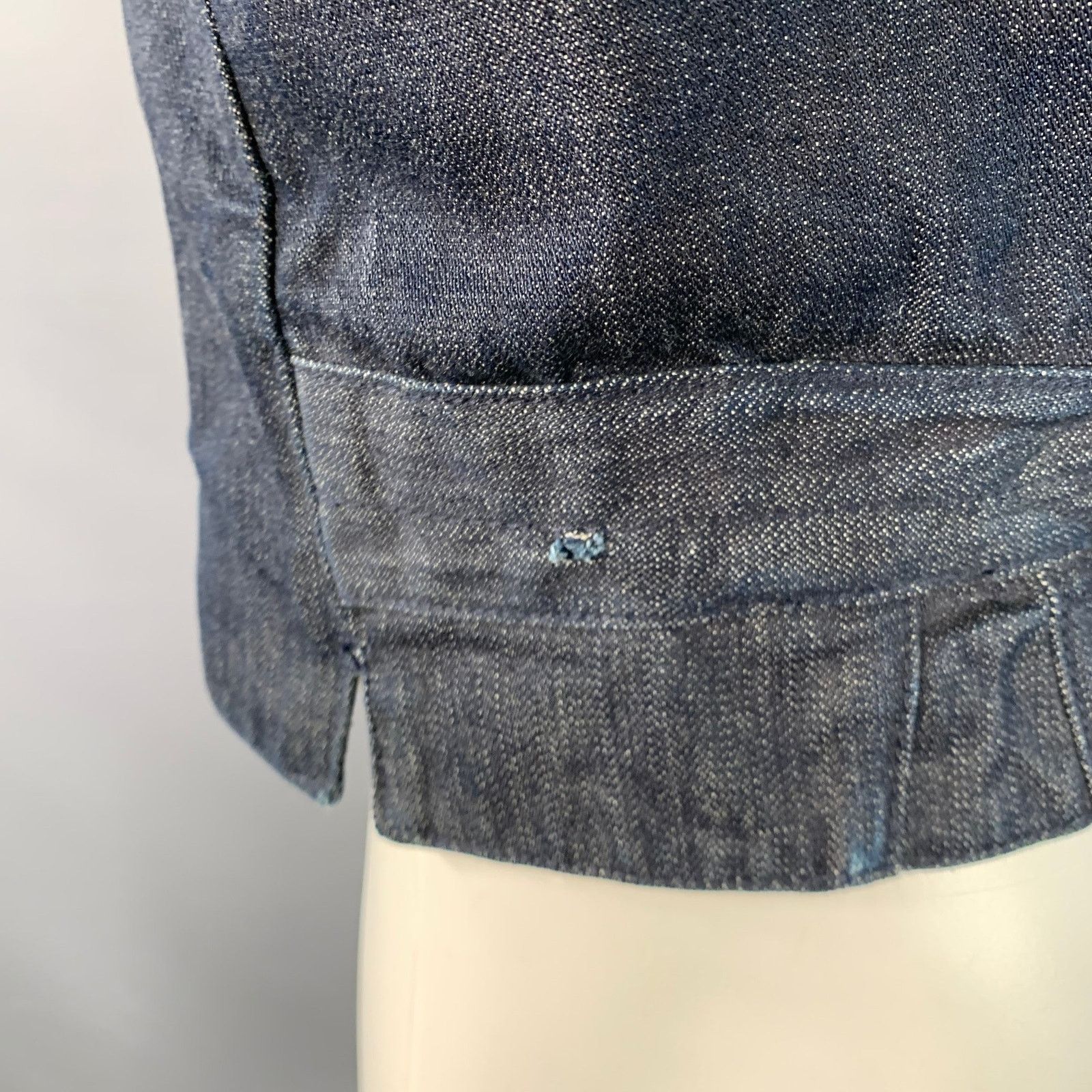 Marc Jacobs MARC JACOBS x WRANGLER Indigo Cotton Denim Button Up Vest Size 42R - 5 Thumbnail