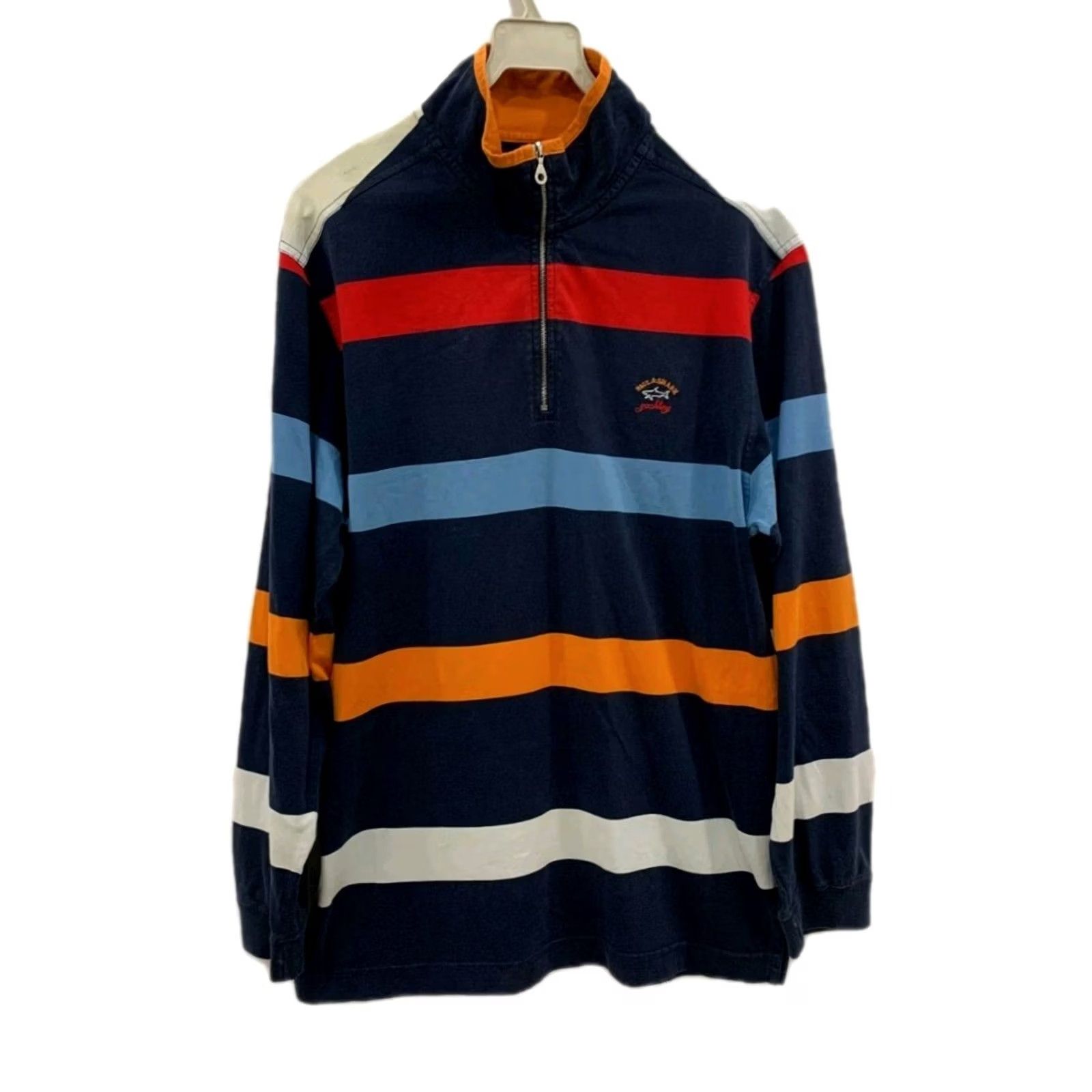 Paul & Shark VINTAGE Paul & Shark Yachting 1/4 Zip Pullover Shirt Adult S Navy Striped Made in Italy Size US S / EU 44-46 / 1 - 2 Thumbnail