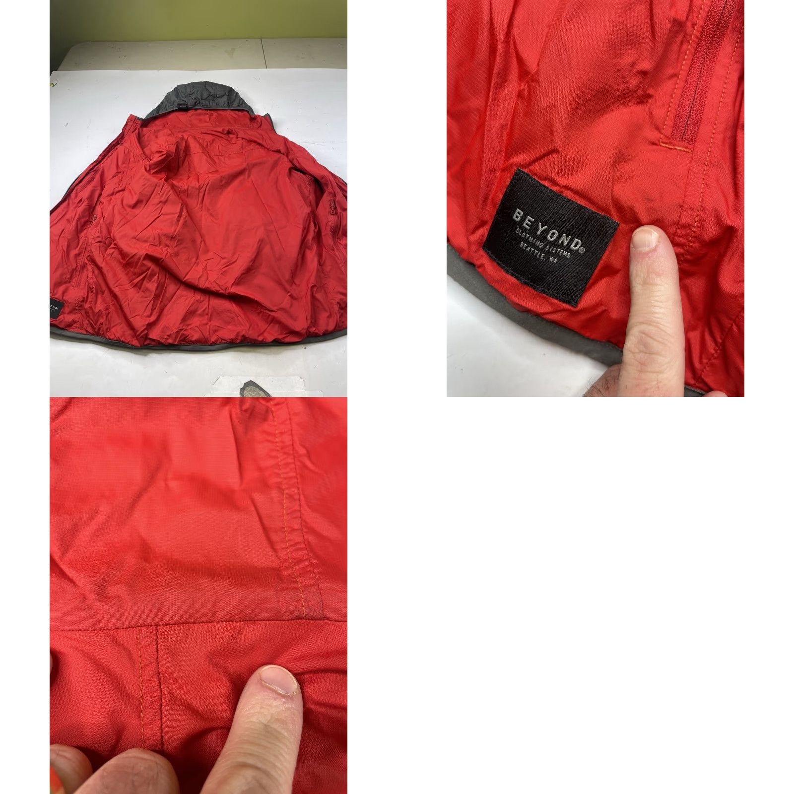 Vintage BEYOND K3 Prima Lochi Jacket REVERSIBLE Gray Red ~Men’s XL Quilted Shirt? Size US XL / EU 56 / 4 - 9 Thumbnail