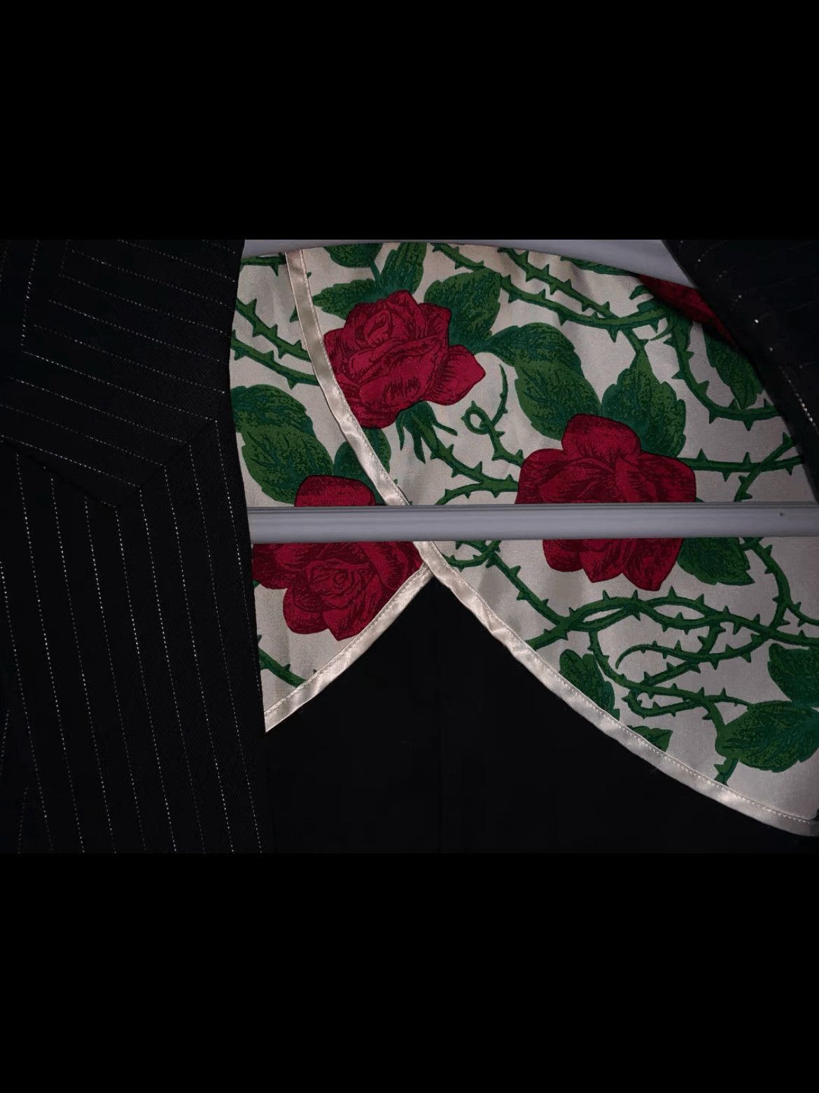 Number (N)ine Sz 4 Number Nine 06SS Rose Patch Stripe Jacket-2508 Size US XL / EU 56 / 4 - 3 Thumbnail
