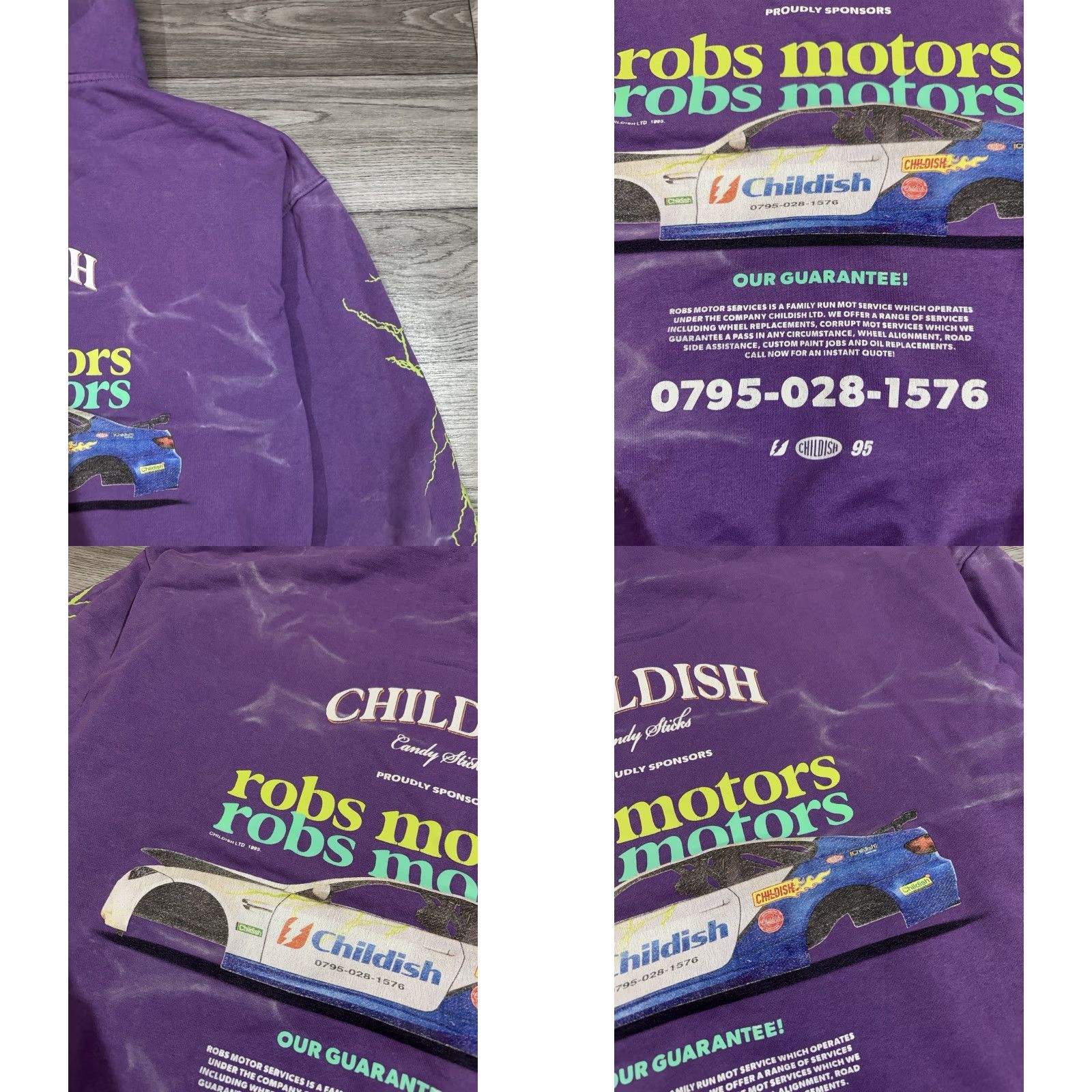 Vintage Childish TGF Bros Hoodie Mens oversized Purple Medium Slim Pullover Heavyweight TGF Bros Size US M / EU 48-50 / 2 - 10 Thumbnail