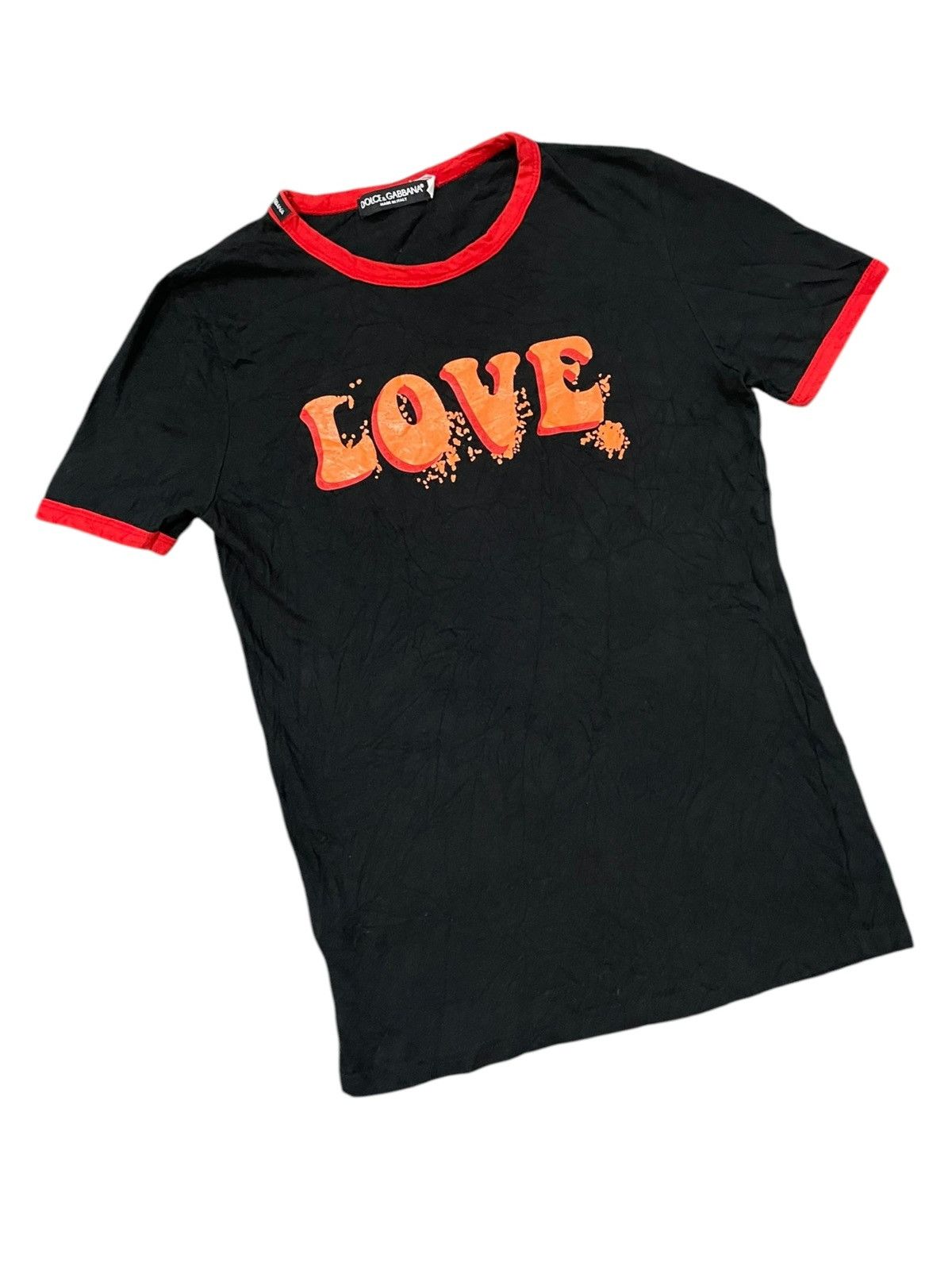 Dolce & Gabbana Dolce & Gabbana LOVE Ringer Tee Size S / US 4 / IT 40 - 3 Thumbnail