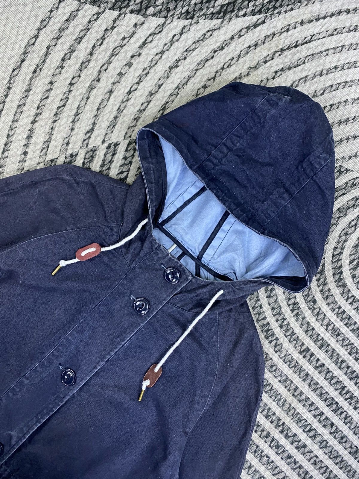 Lands' End Vintage Land’s End Long Button Hooded Jacket Size M / US 6-8 / IT 42-44 - 6 Thumbnail