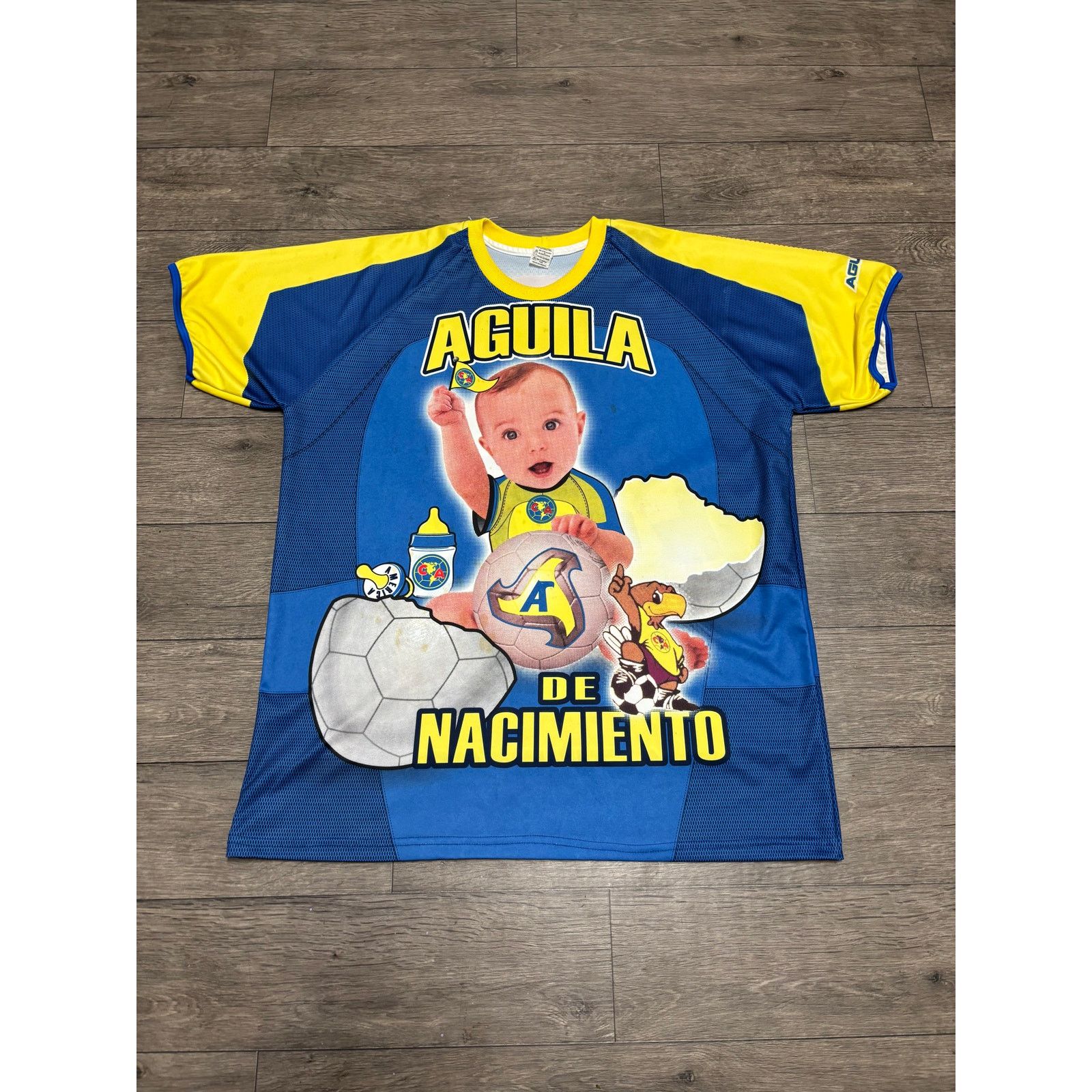 Chelsea Soccer × Vintage Vintage Club America Liga MX Baby Rap Tee Sz XL Blue Size US XL / EU 56 / 4 - 1 Thumbnail