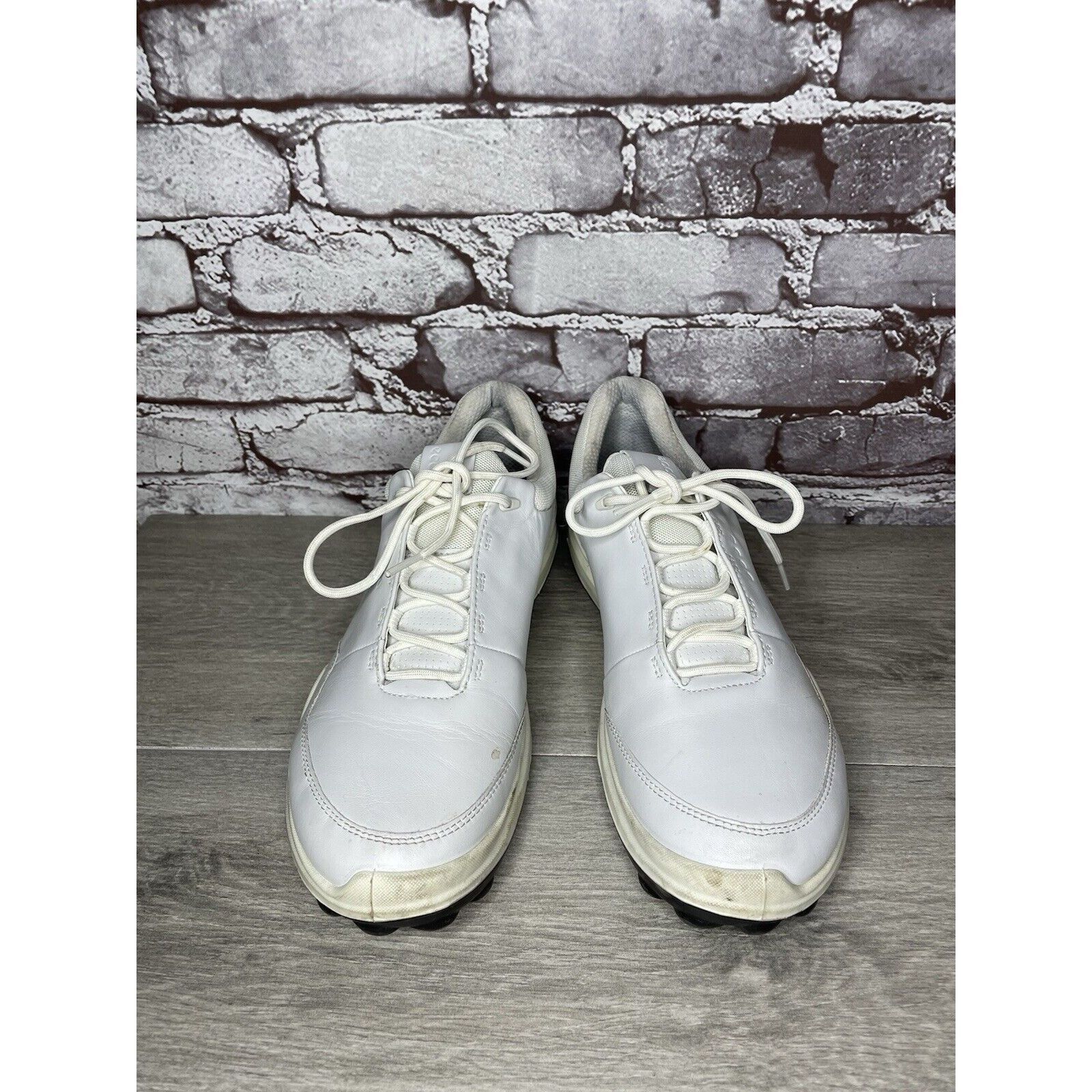 Ecco ECCO White Leather Lace Up Casual Spikeless Golf Shoes Men S Size US 9 / EU 42 - 17 Thumbnail
