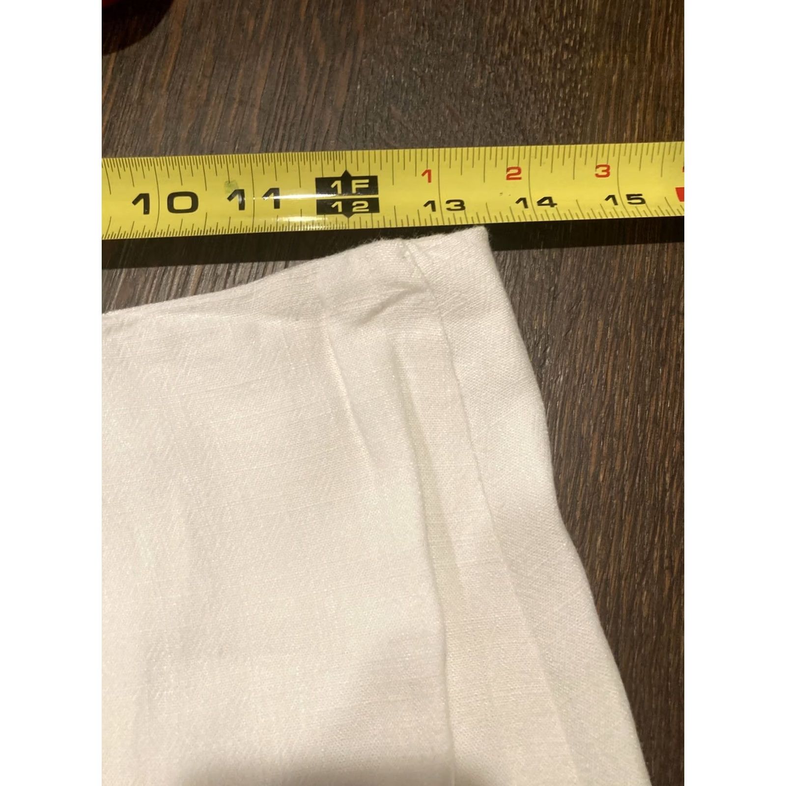 Madison Skylar + Madison Womens Skirt Size M Linen Knit Button Up White Size 32" / US 10 / IT 46 - 4 Thumbnail