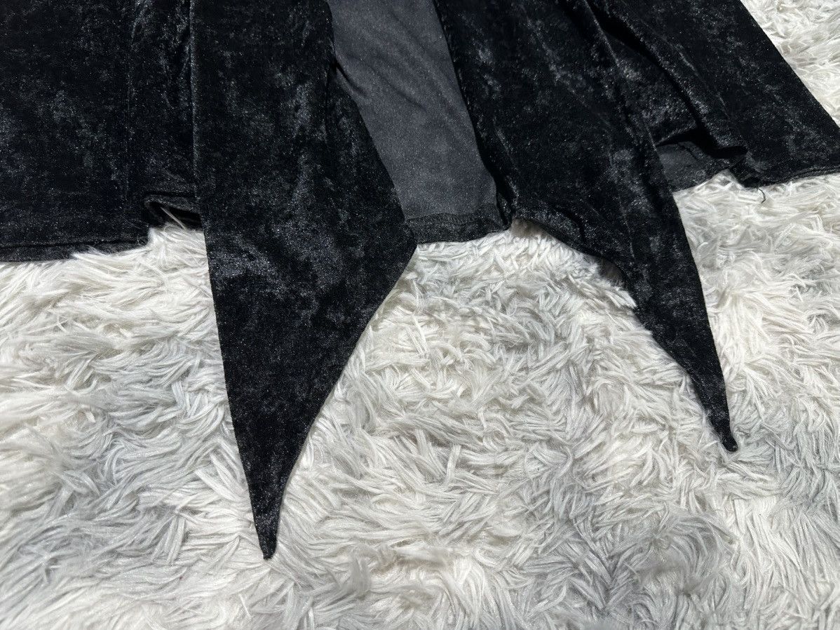 If Six Was Nine 🔥Y2K Archived Seana Black Velvet Vampire Capes Asymmetric Size US M / EU 48-50 / 2 - 3 Thumbnail