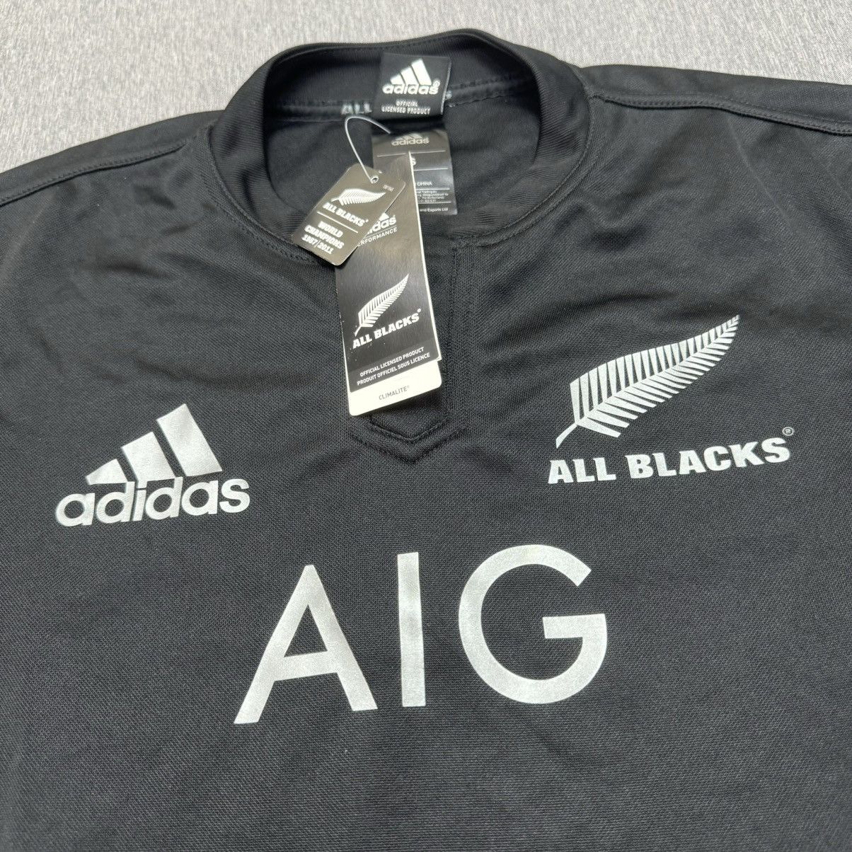 Adidas New zealand all black 2014 rugby shirt (bnwt) Size US S / EU 44-46 / 1 - 3 Thumbnail