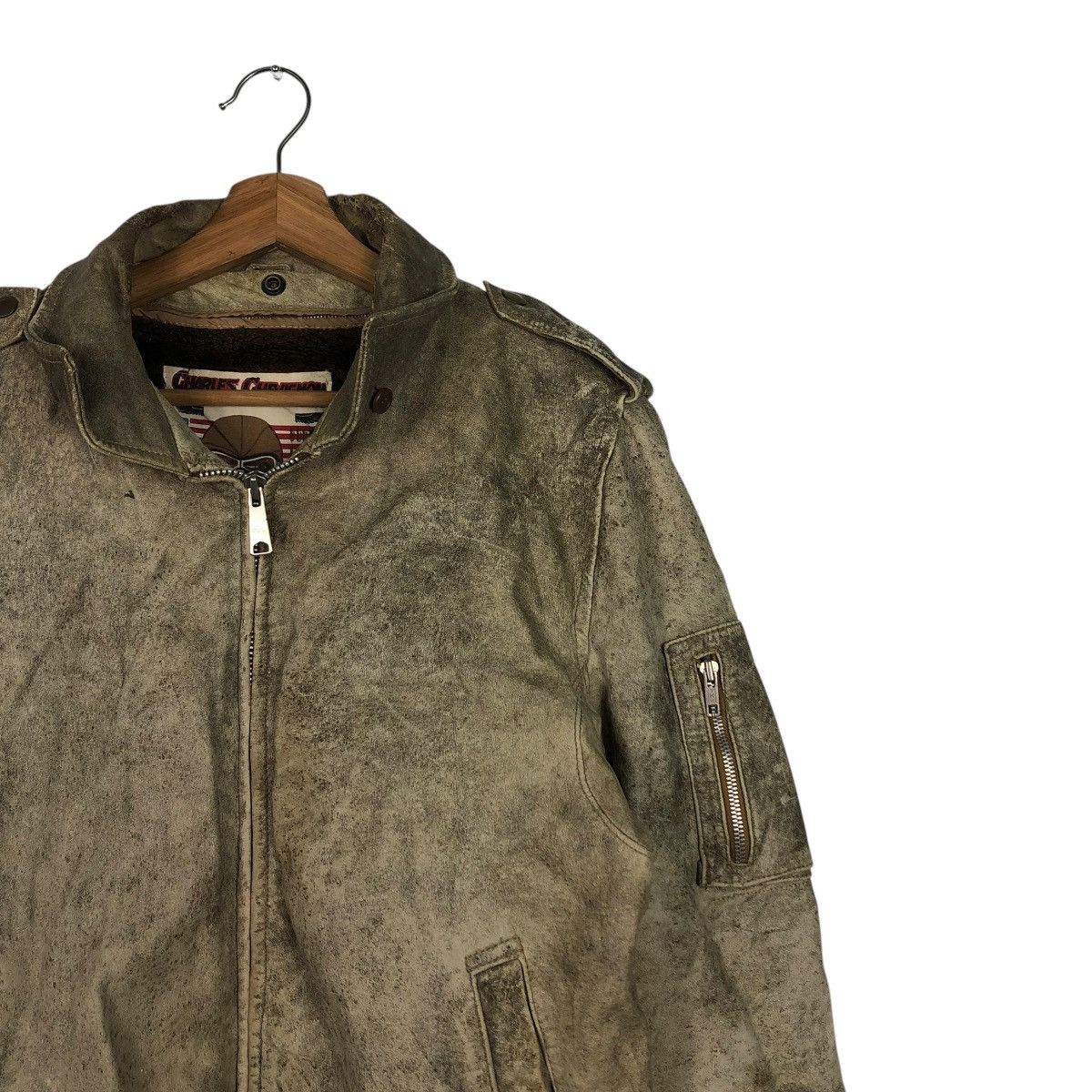 Japanese Brand 🔥VINTAGE BIKER LEATHER JACKET CHARLES CHEVIGNON PARIS Size US M / EU 48-50 / 2 - 8 Thumbnail