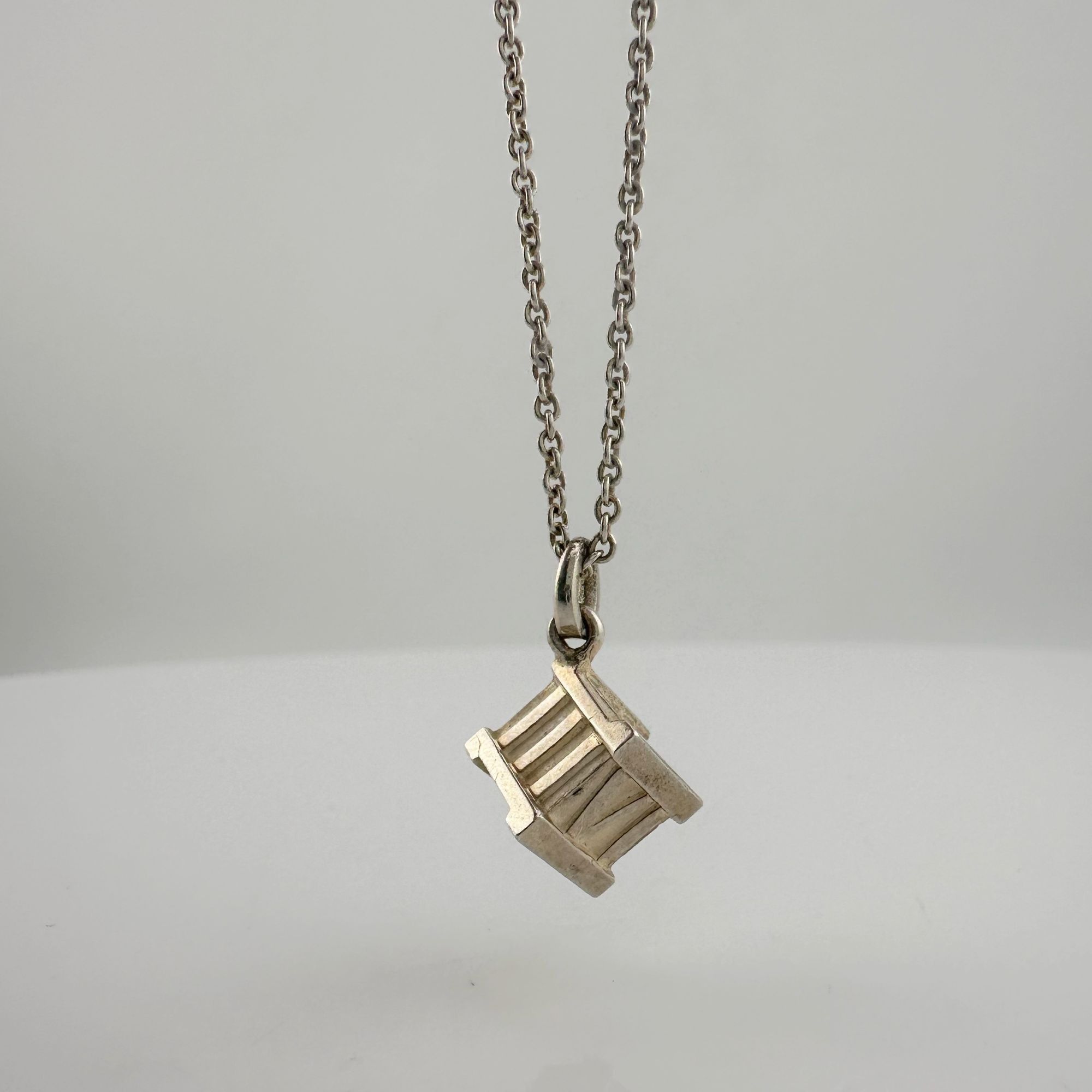 Other Tiffany and Co Atlas Cube Necklace Sterling Silver Size ONE SIZE - 3 Thumbnail