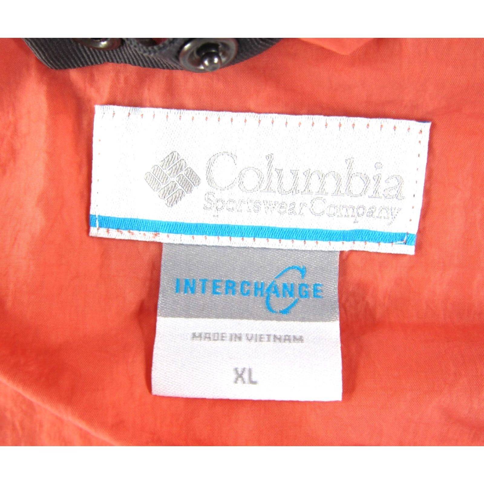 Rains Columbia Interchange Orange Nylon Zip Hooded Rain Jacket Women XL Size XL / US 12-14 / IT 48-50 - 3 Thumbnail