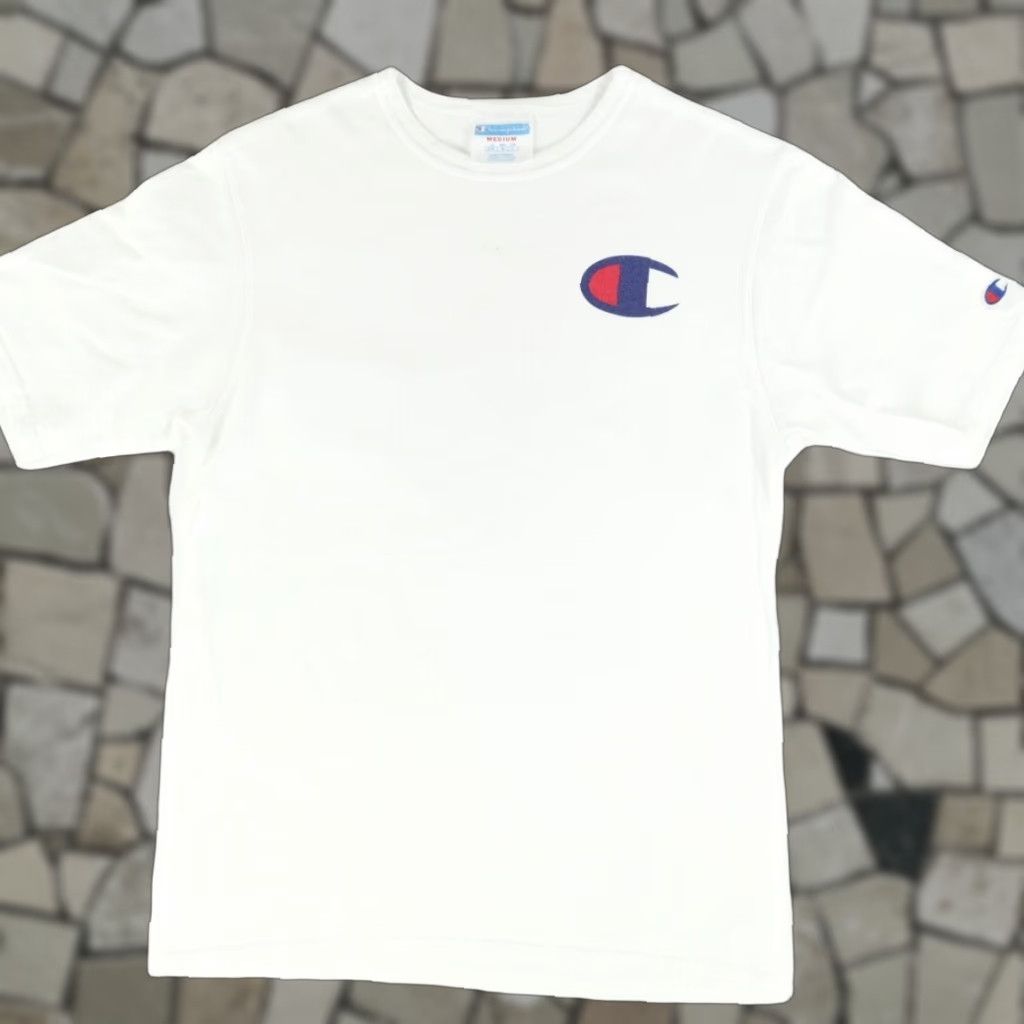 Champion VINTAGE Champion Shirt Men M White Solid VTG Size US M / EU 48-50 / 2 - 1 Thumbnail