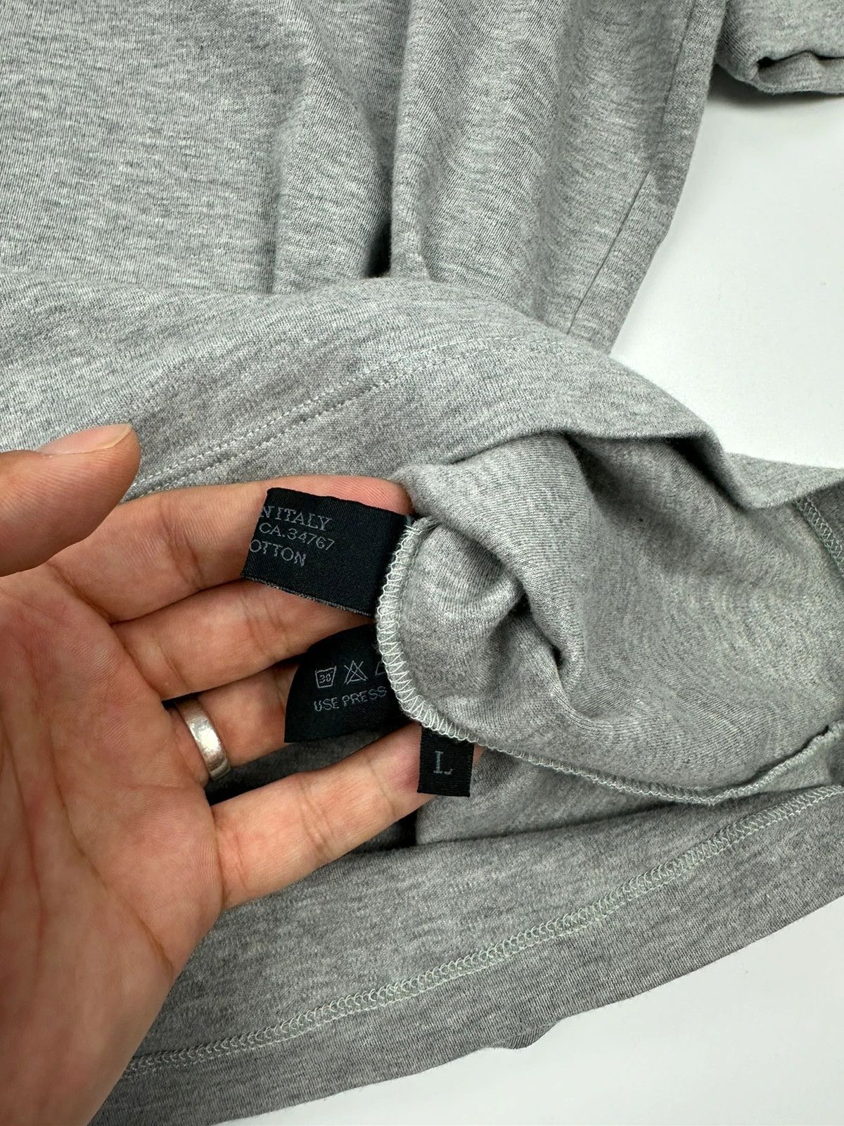Prada Prada Sport SS99 Grey Cotton Boxy Tee Size US L / EU 52-54 / 3 - 7 Thumbnail