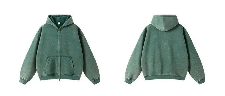 Japanese Brand × Vintage Green Batik Fleece Zippered Hoodie Size US S / EU 44-46 / 1 - 4 Thumbnail