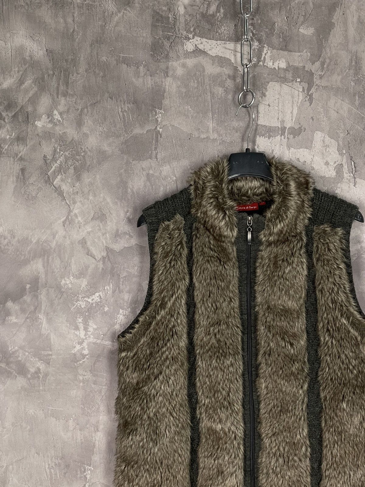 If Six Was Nine Japanese vintage Lgb Style Y2K fur zip sweater Vest Size M / US 6-8 / IT 42-44 - 4 Thumbnail
