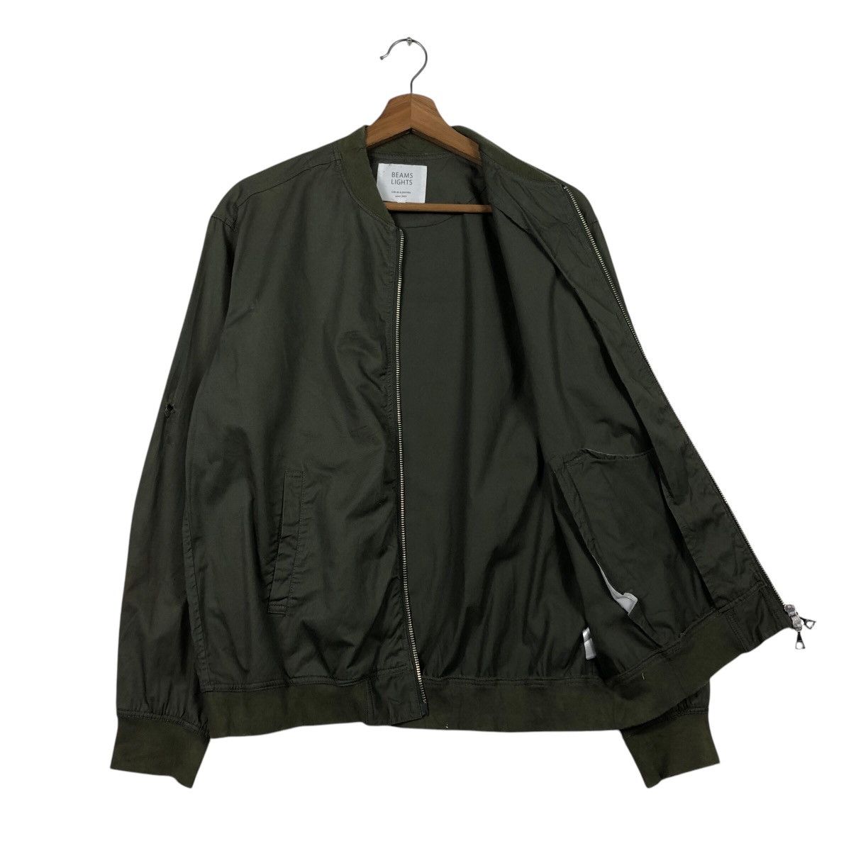 Beams Plus 📌Vintage Bomber Jacket Beams Light Military Design Size US L / EU 52-54 / 3 - 12 Thumbnail
