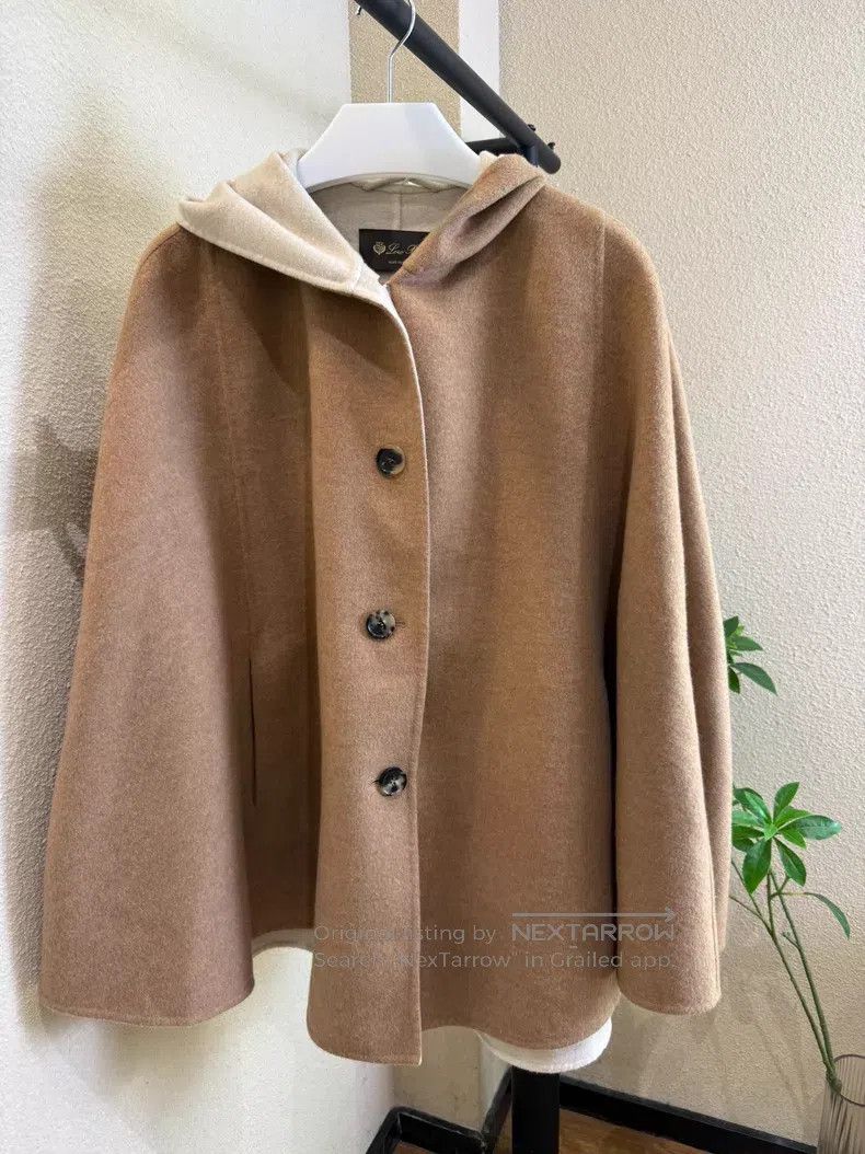Loro Piana Loro Piana Camel Cashmere Hooded Cloak Coat Size M / US 6-8 / IT 42-44 - 1 Thumbnail