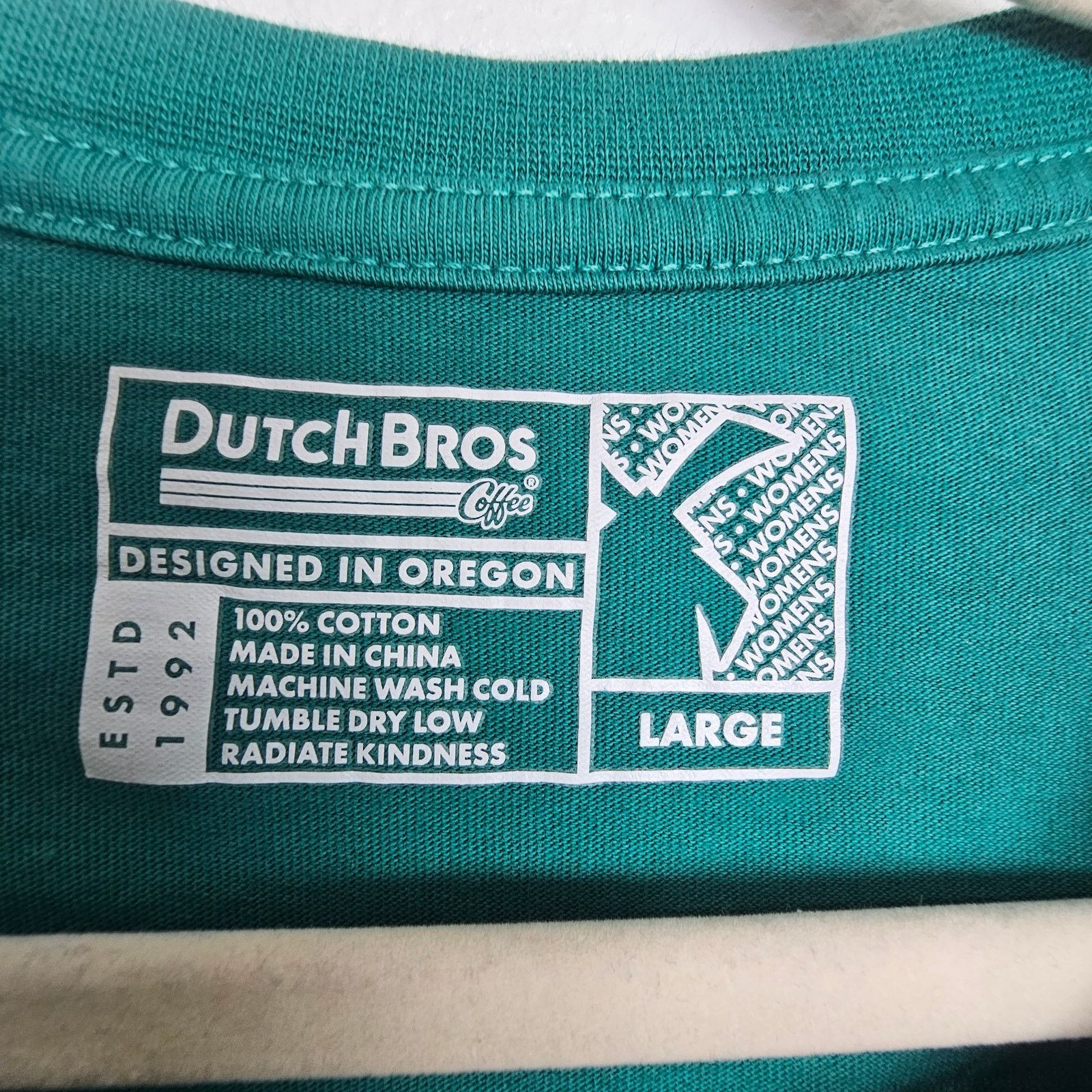 Von Dutch Dutch Bros Killer Coffee Shirt Womens Casual Graphic Tee L Size US L / EU 52-54 / 3 - 7 Thumbnail