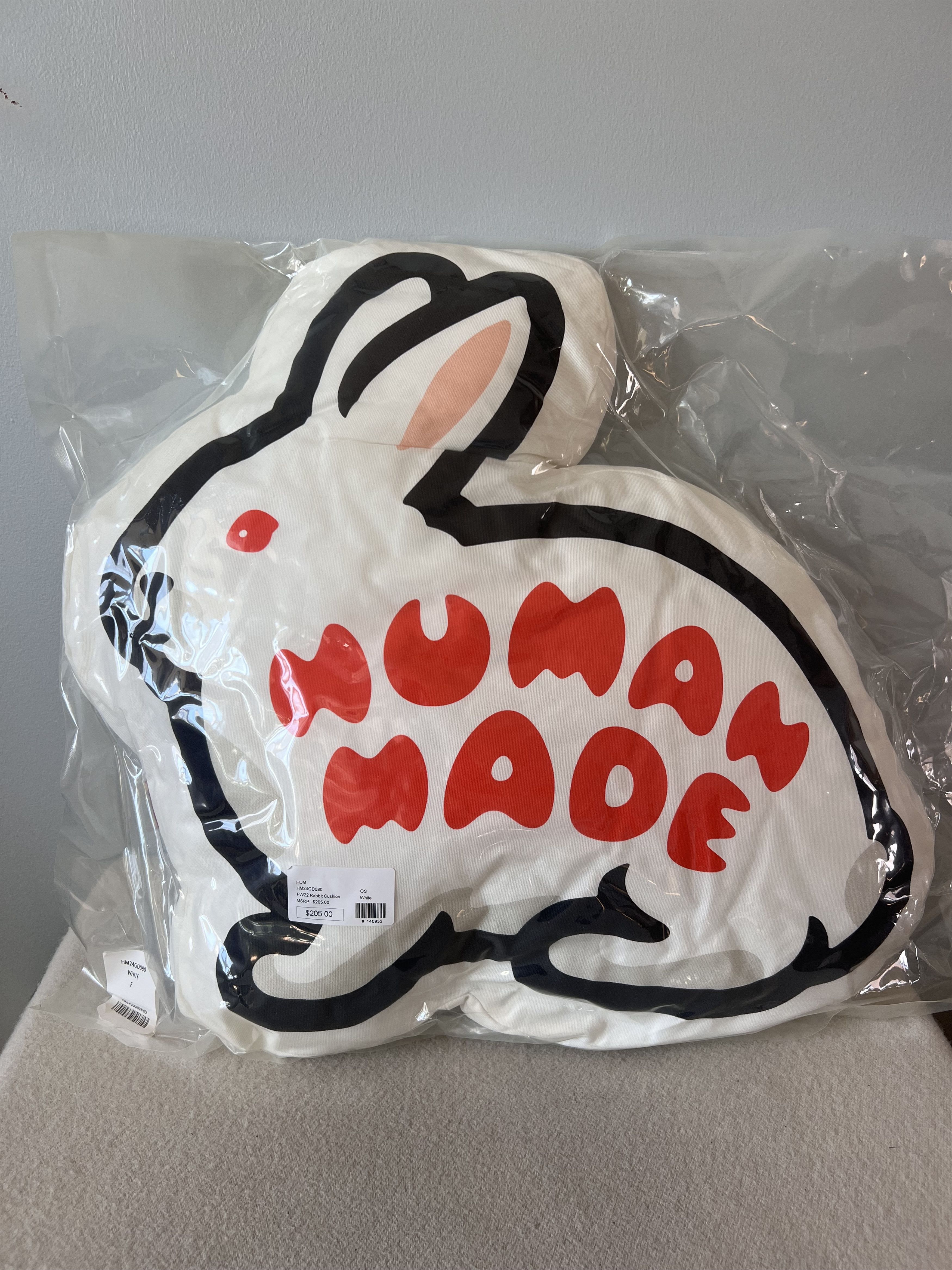 Human Made Human Made Rabbit Cushion in White Size ONE SIZE - 4 Thumbnail