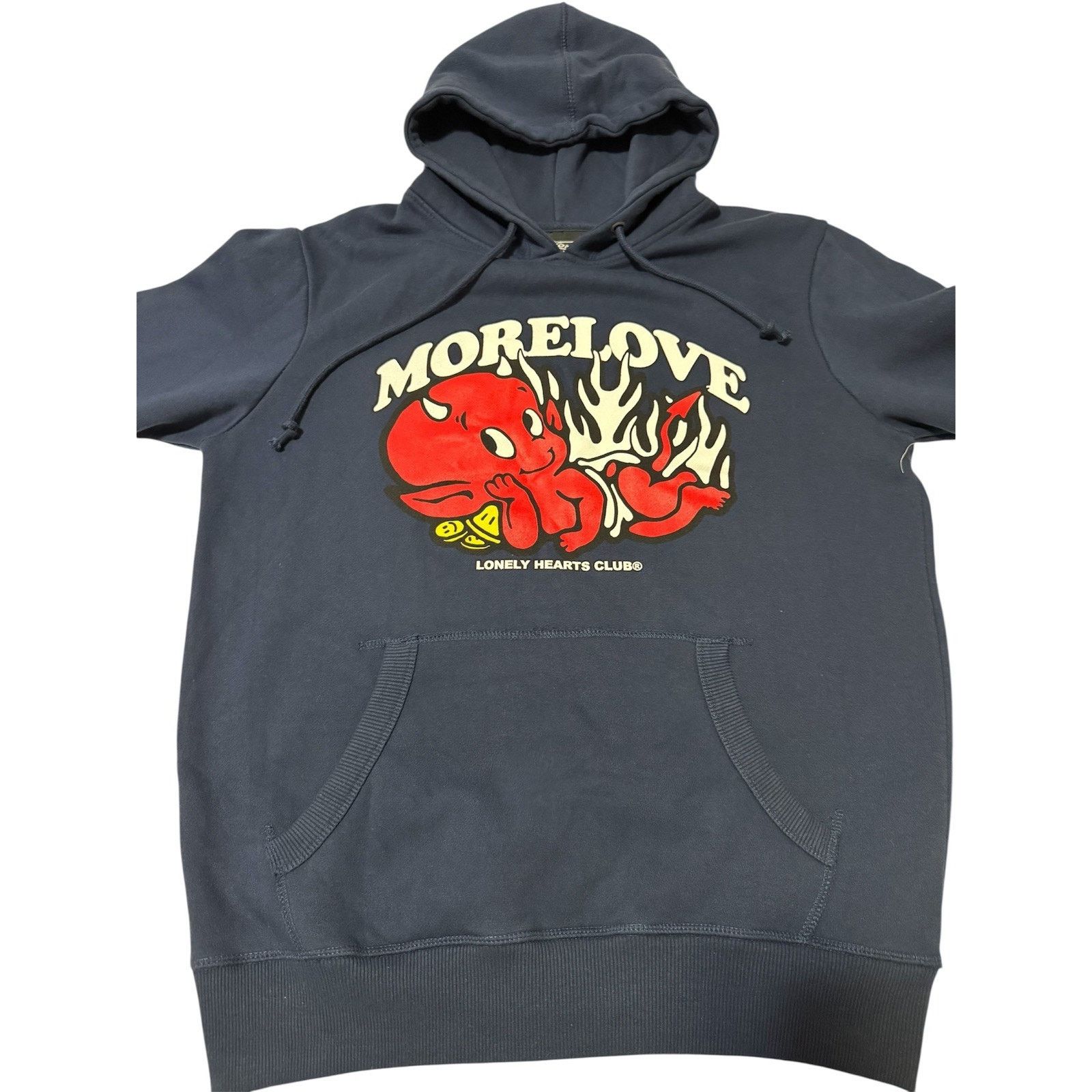 Massive Lonely Hearts Club More Love Hoodie Navy Blue Medium Unisex Size US M / EU 48-50 / 2 - 3 Thumbnail