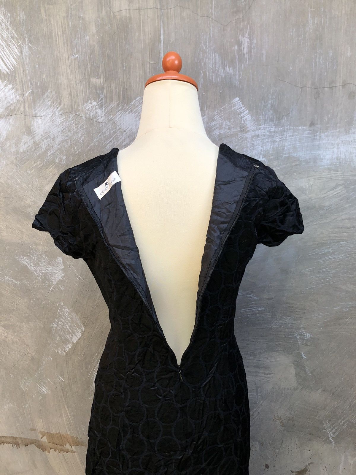 Courreges Courreges Midi Black Dress Size XS / US 0-2 / IT 36-38 - 7 Thumbnail