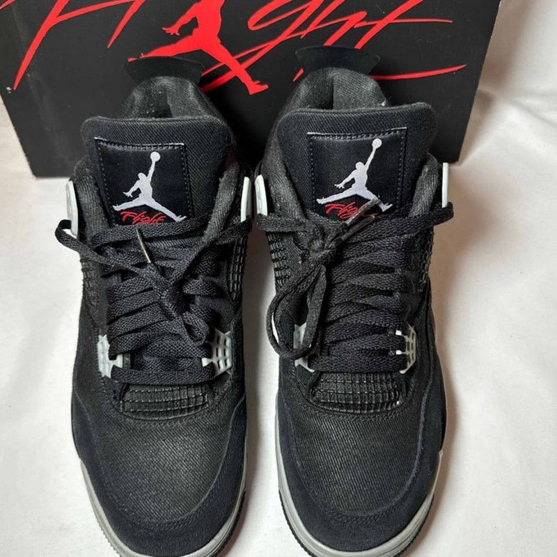 Jordan Brand × Nike Size 9 - Air Jordan 4 Retro SE Black Canvas Men's Shoes Size US 9 / EU 42 - 4 Thumbnail