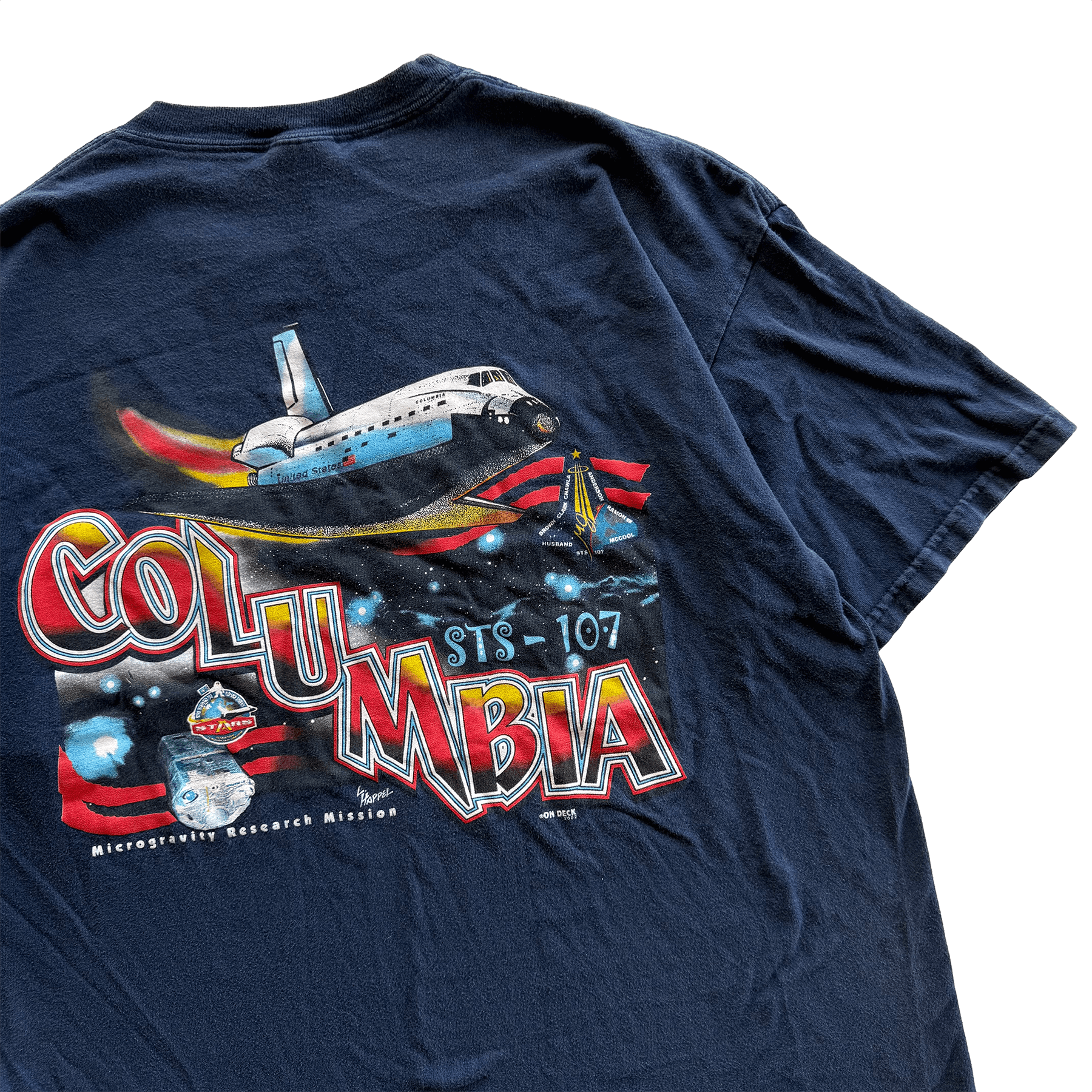 Vintage 2002 Vintage NASA STS-107 Columbia Tee Size US XL / EU 56 / 4 - 5 Thumbnail