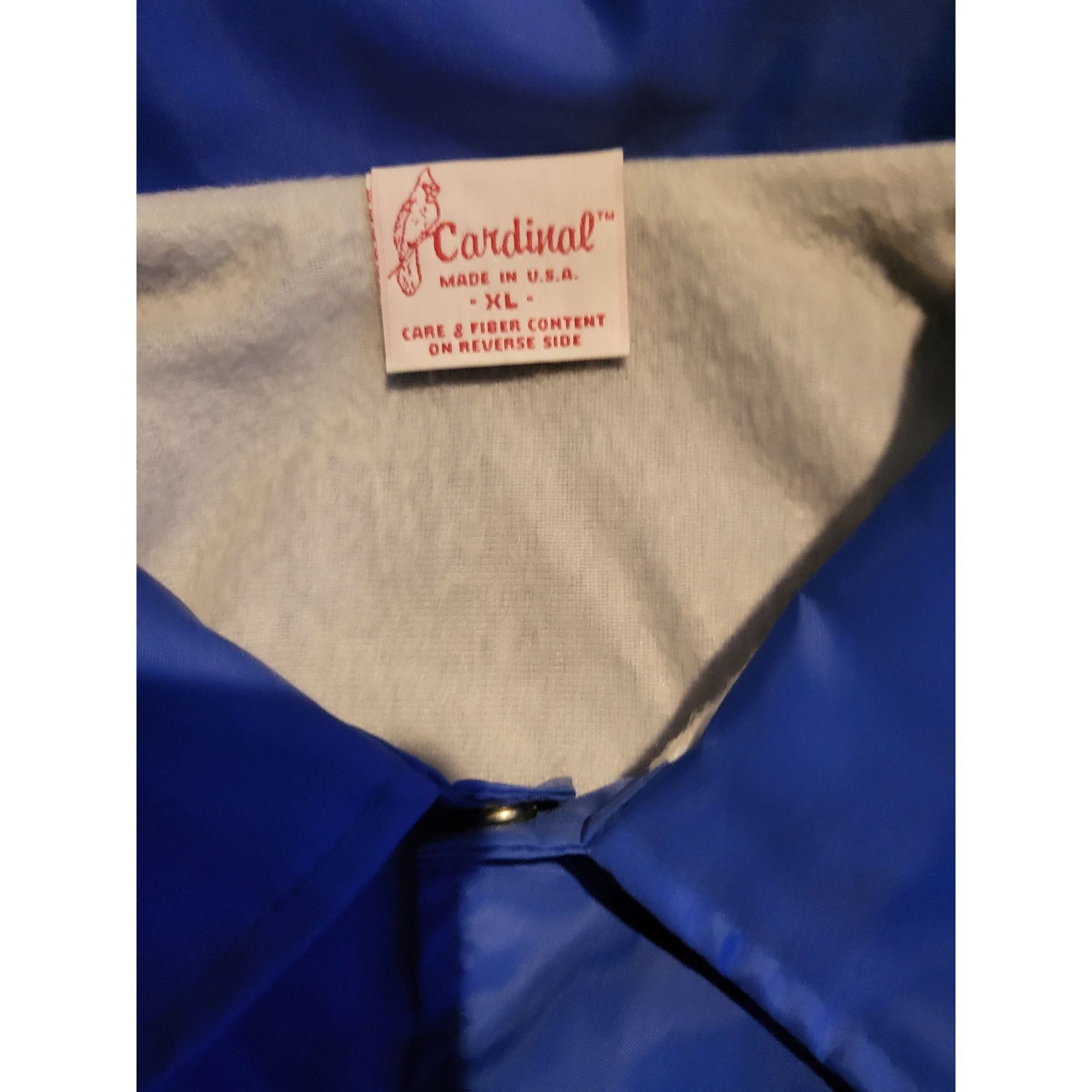 Other Vintage Cardinal Snap Up Windbreaker Jacket Men Sz XL Embroi Size US XL / EU 56 / 4 - 7 Thumbnail